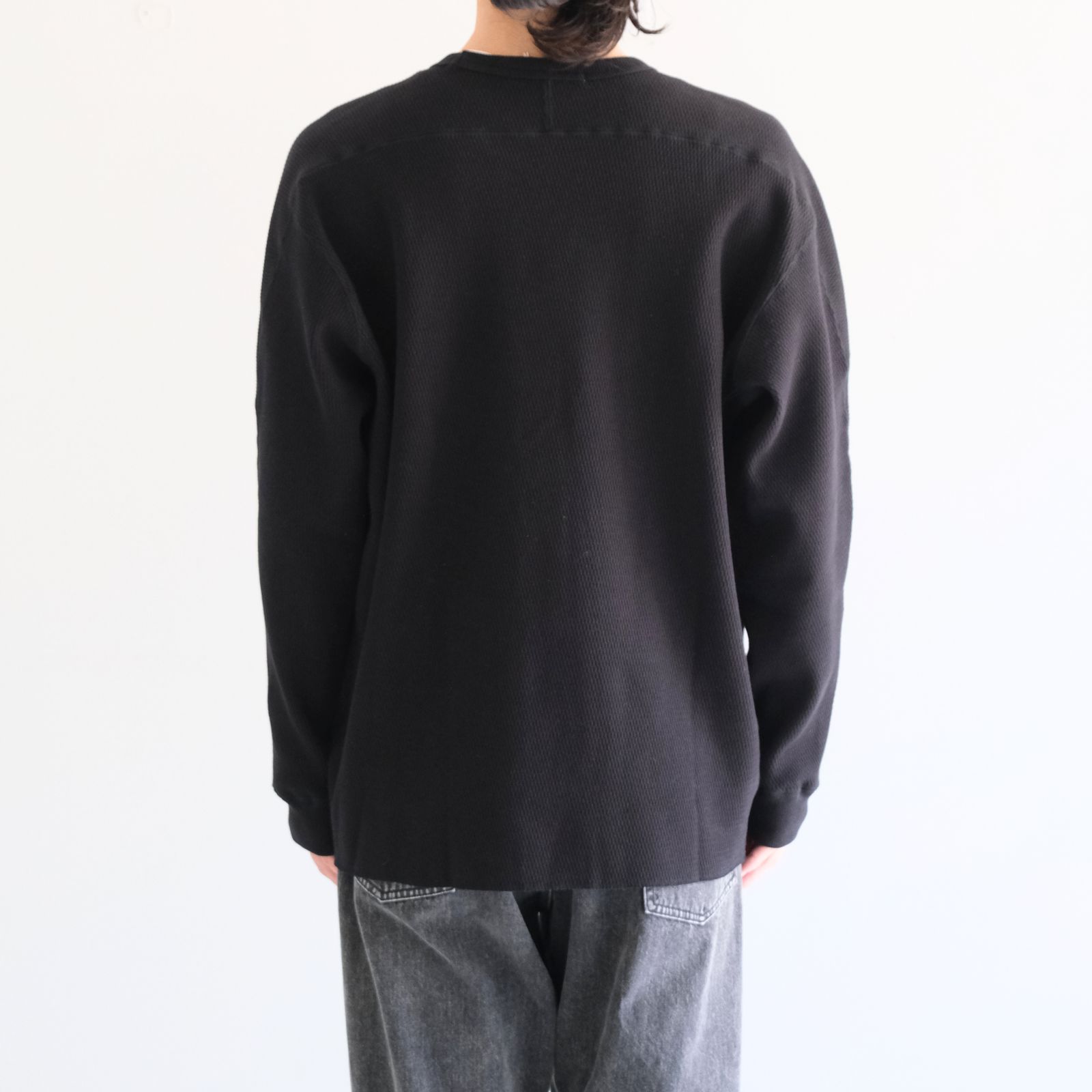 【残り1点】HEAVY WEIGHT THERMAL SHIRTS / ヘビーウェイトサーマルシャツ（Black）