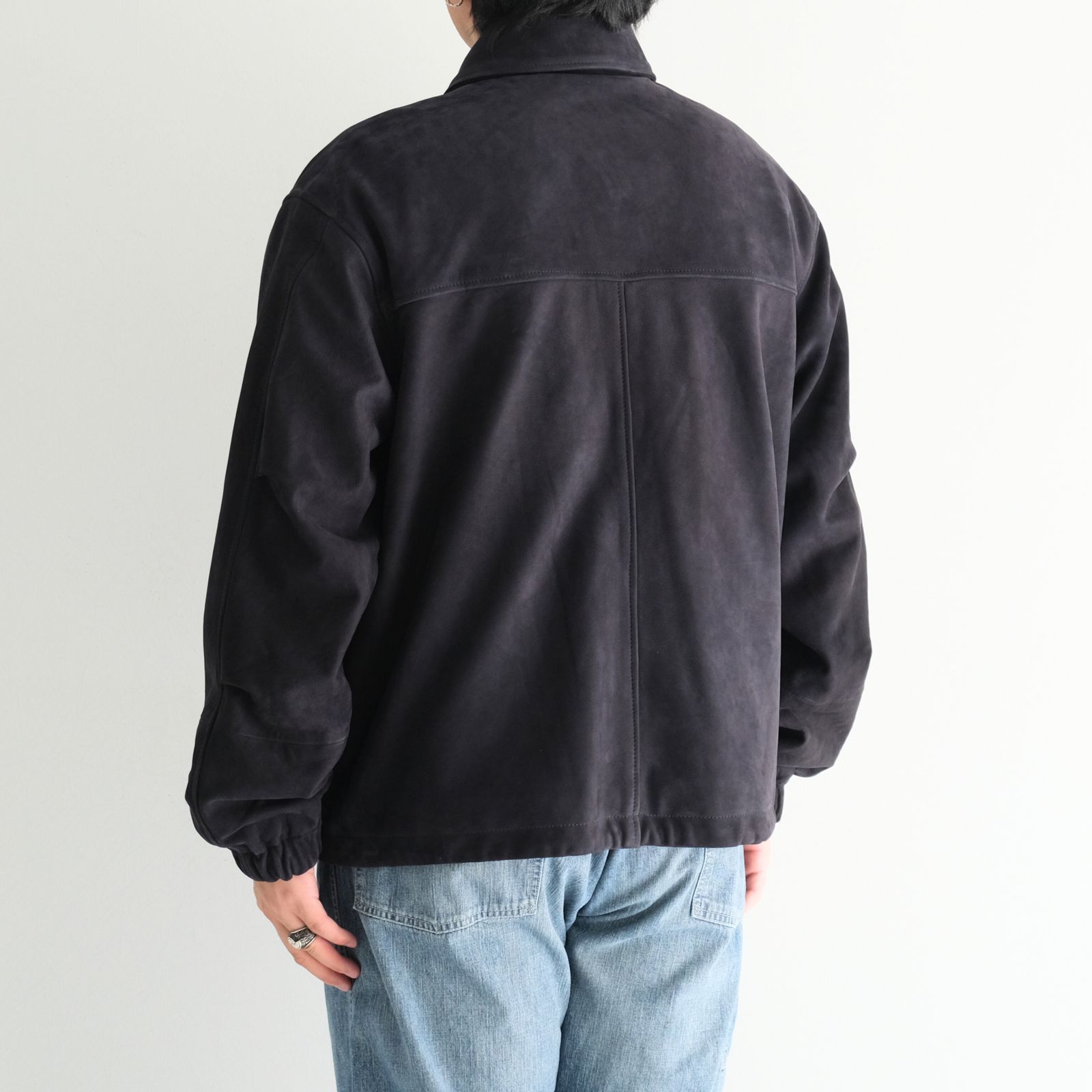 COACH JKT / ジャケット / コーチジャケット / レザージャケット / COW NUBUCK / 牛革 / NAVY