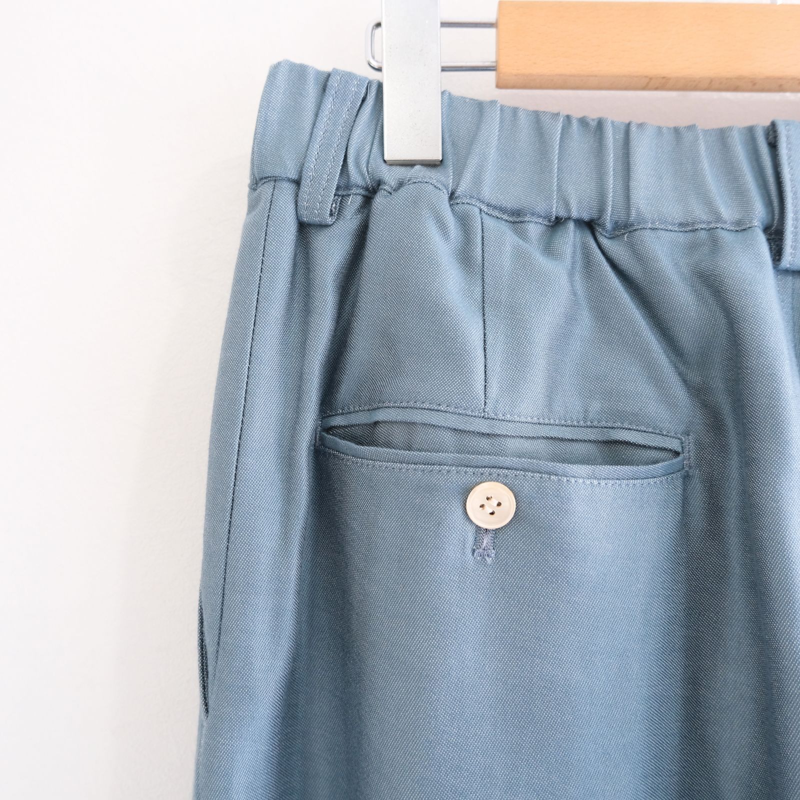 【残り1点】WIDE EASY FLARE TROUSERS  - Heavy Cupra -（Blue）