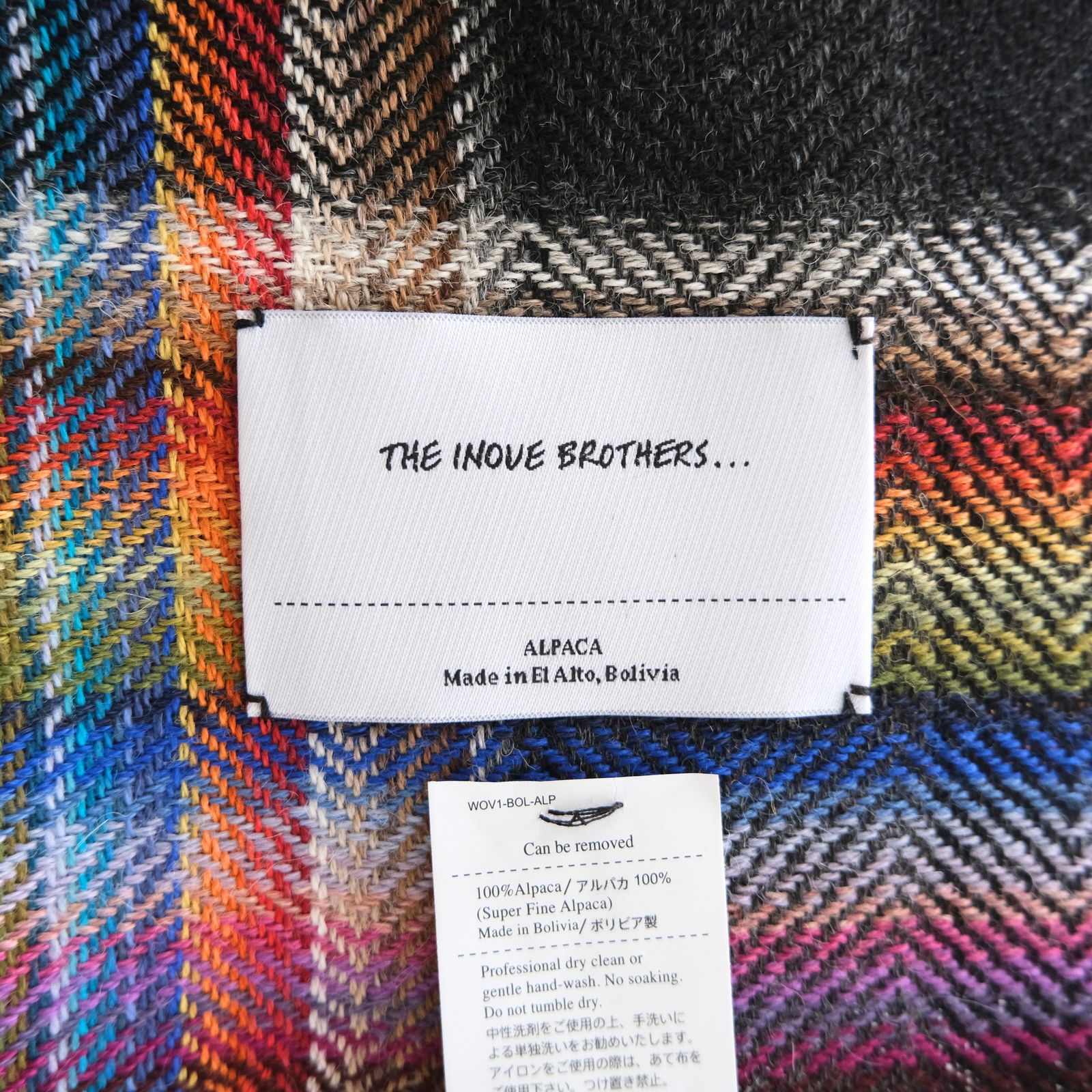 【残り1点】Multi Coloured Scarf（Black）
