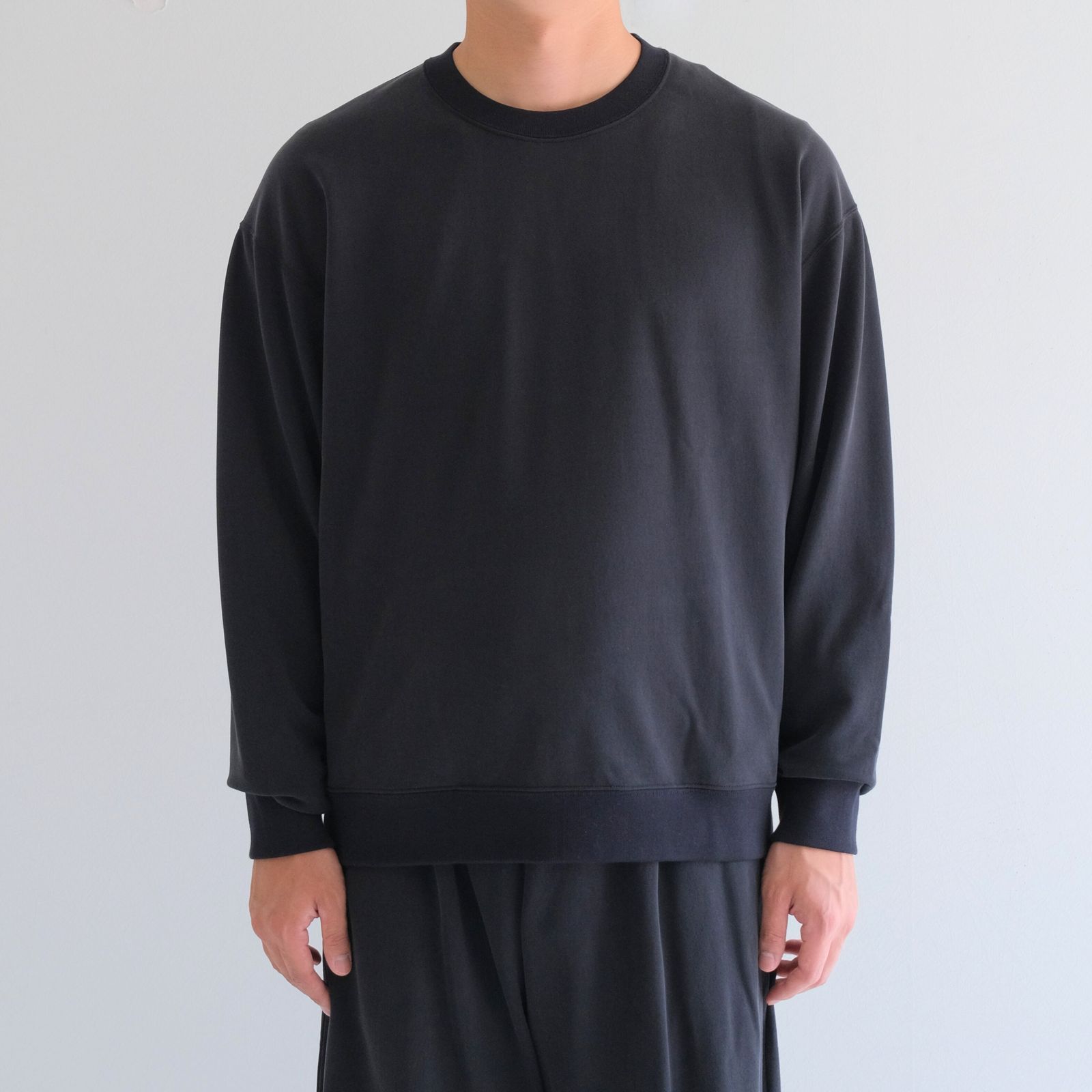 28G Cupro Pullover / スウェット / BLACK(Night Black)