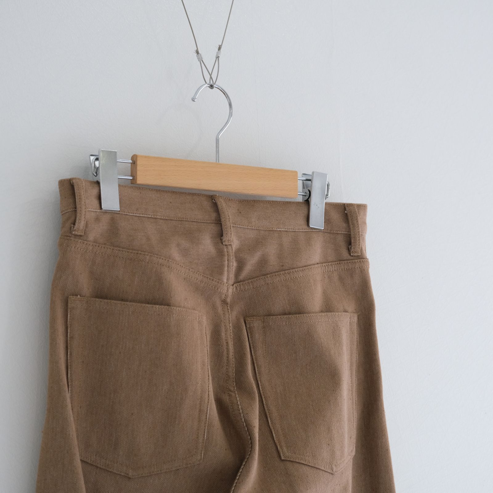 5PK COTTON PIQUE WIDE PANTS / Unstained / organic cotton / パンツ / D.Brw