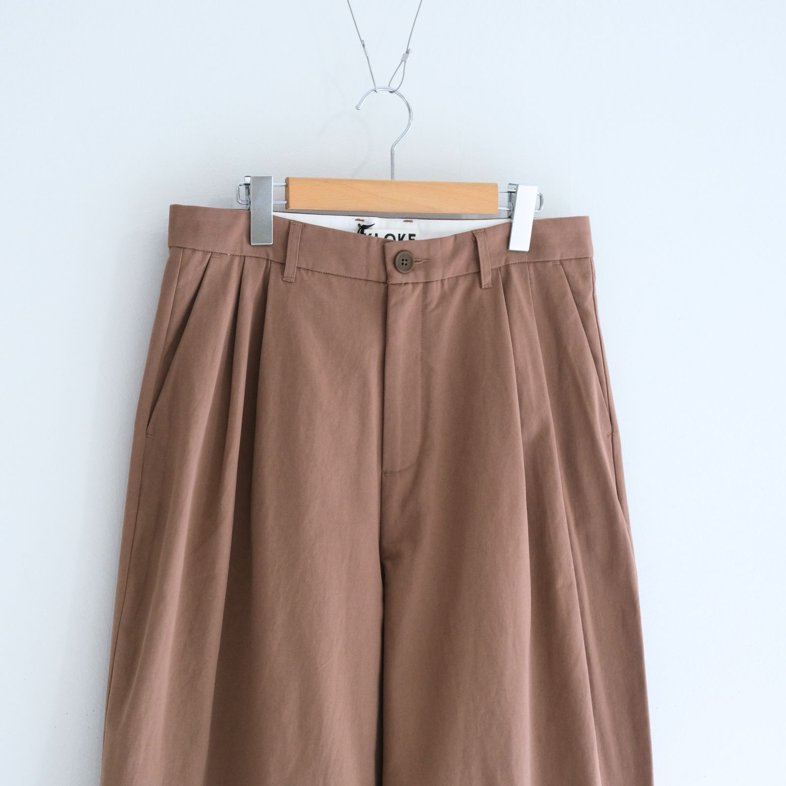 Logic Pleat Pant / パンツ / Clay