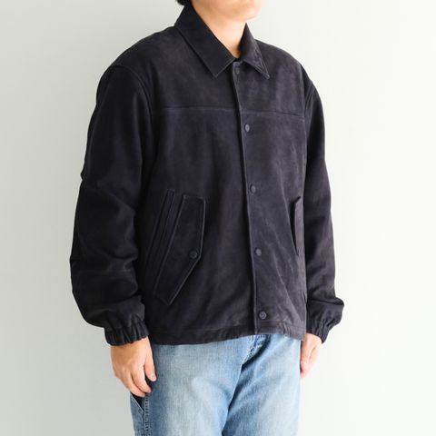 COACH JKT / ジャケット / コーチジャケット / レザージャケット / COW NUBUCK / 牛革 / NAVY