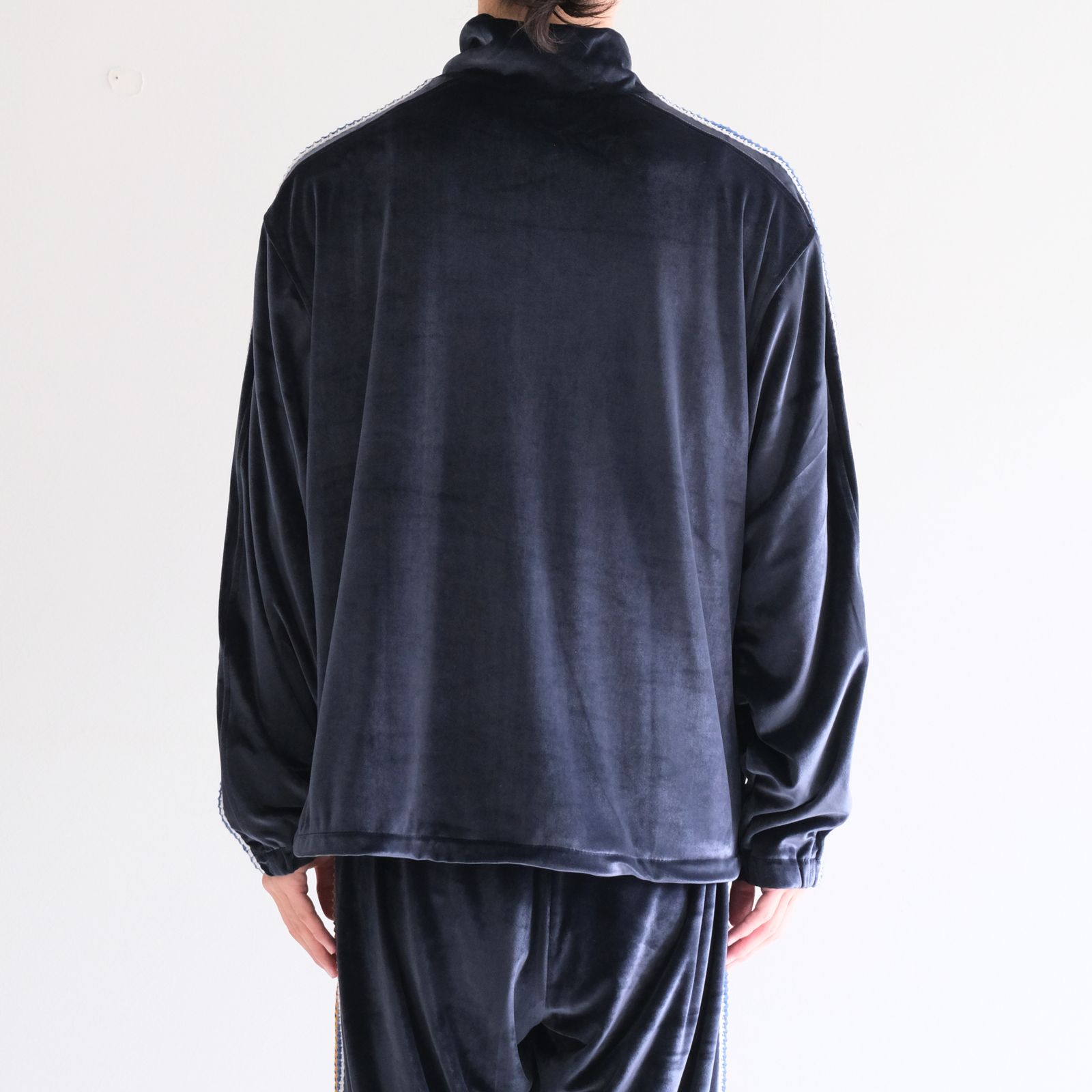 VELOUR TRACK JACKET（NAVY）