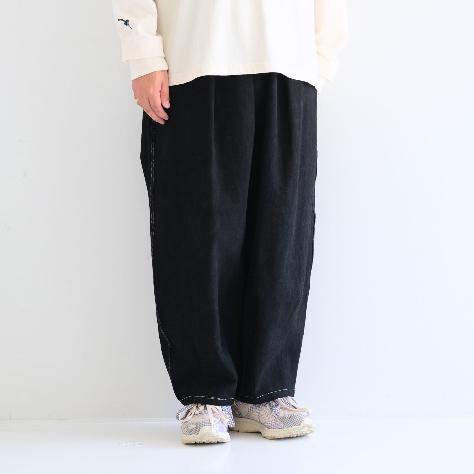 LUSH PANTS / パンツ / キャンバス地 / オーガニックコットン / BLACK