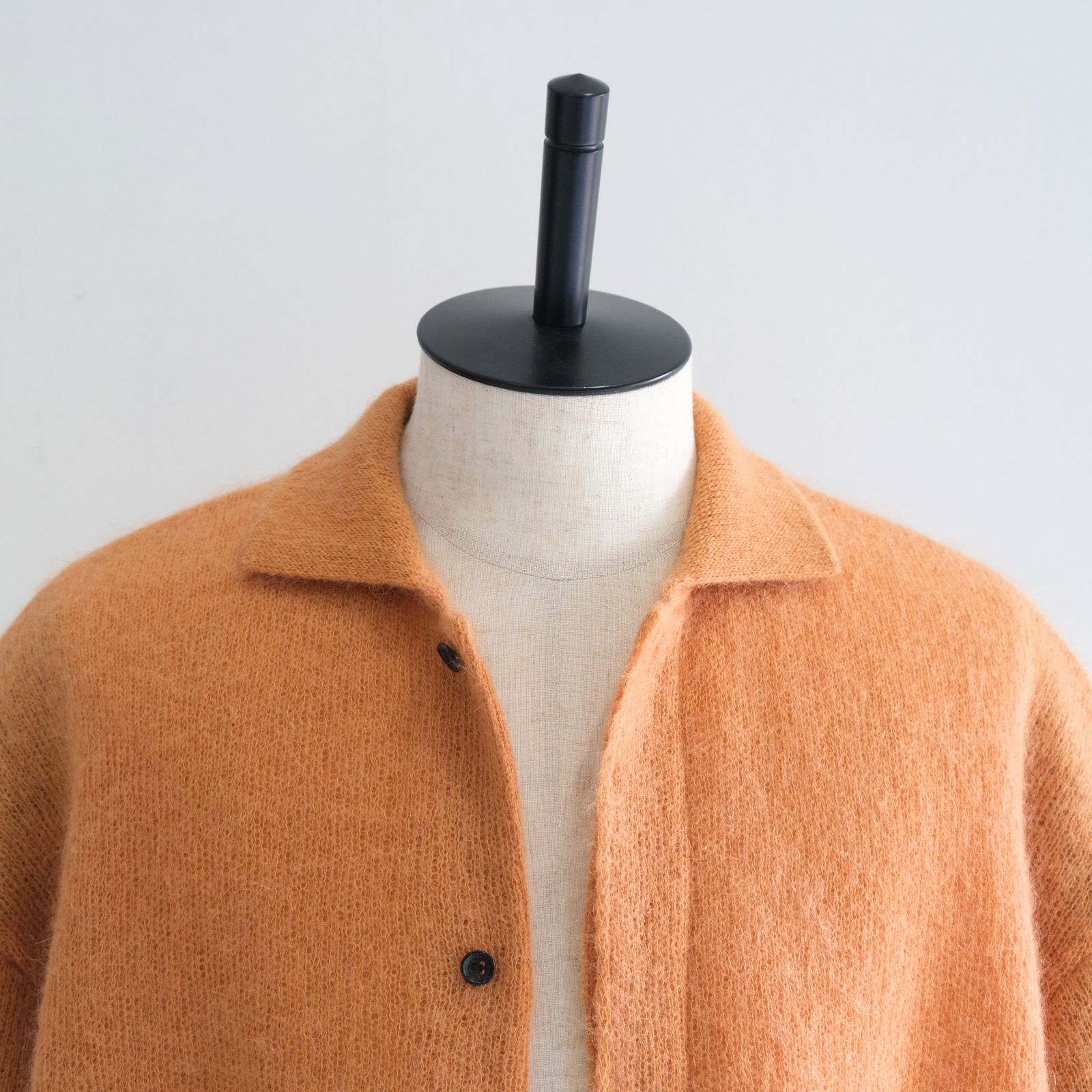 【残り1点】Kid Mohair Knit Shirts（Orange）