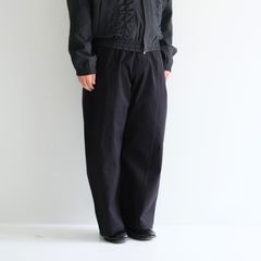 WELT TROUSER / ワイドストレート / ボトムス / BLACK