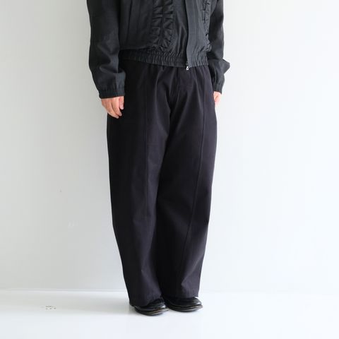 WELT TROUSER / ワイドストレート / ボトムス / BLACK