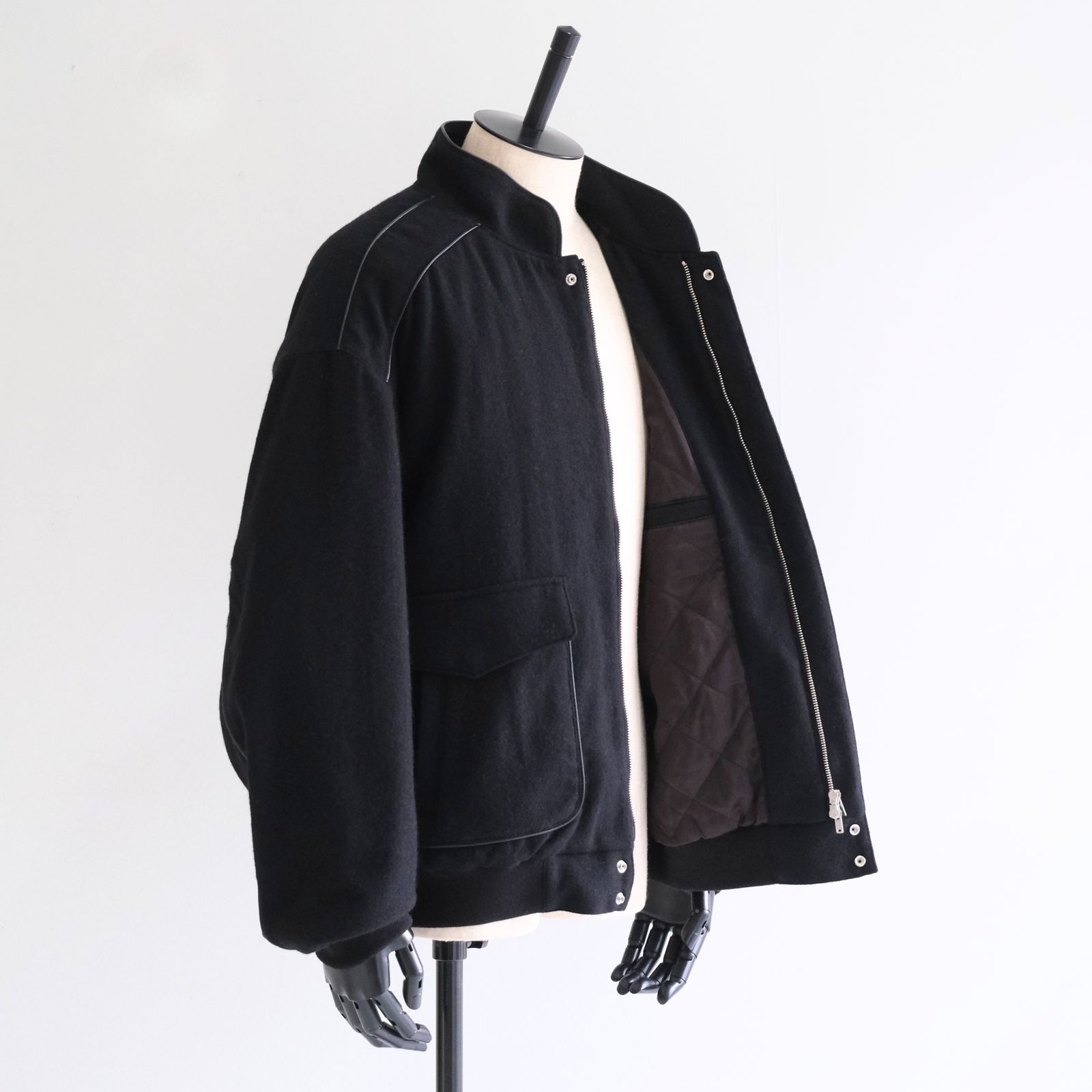 【残り1点】WOOL RACING BLOUSON（BLACK）