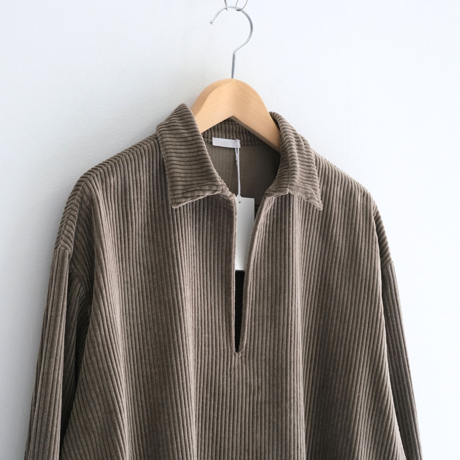 【残り1点】Corduroy Skipper Shirts（Beige）