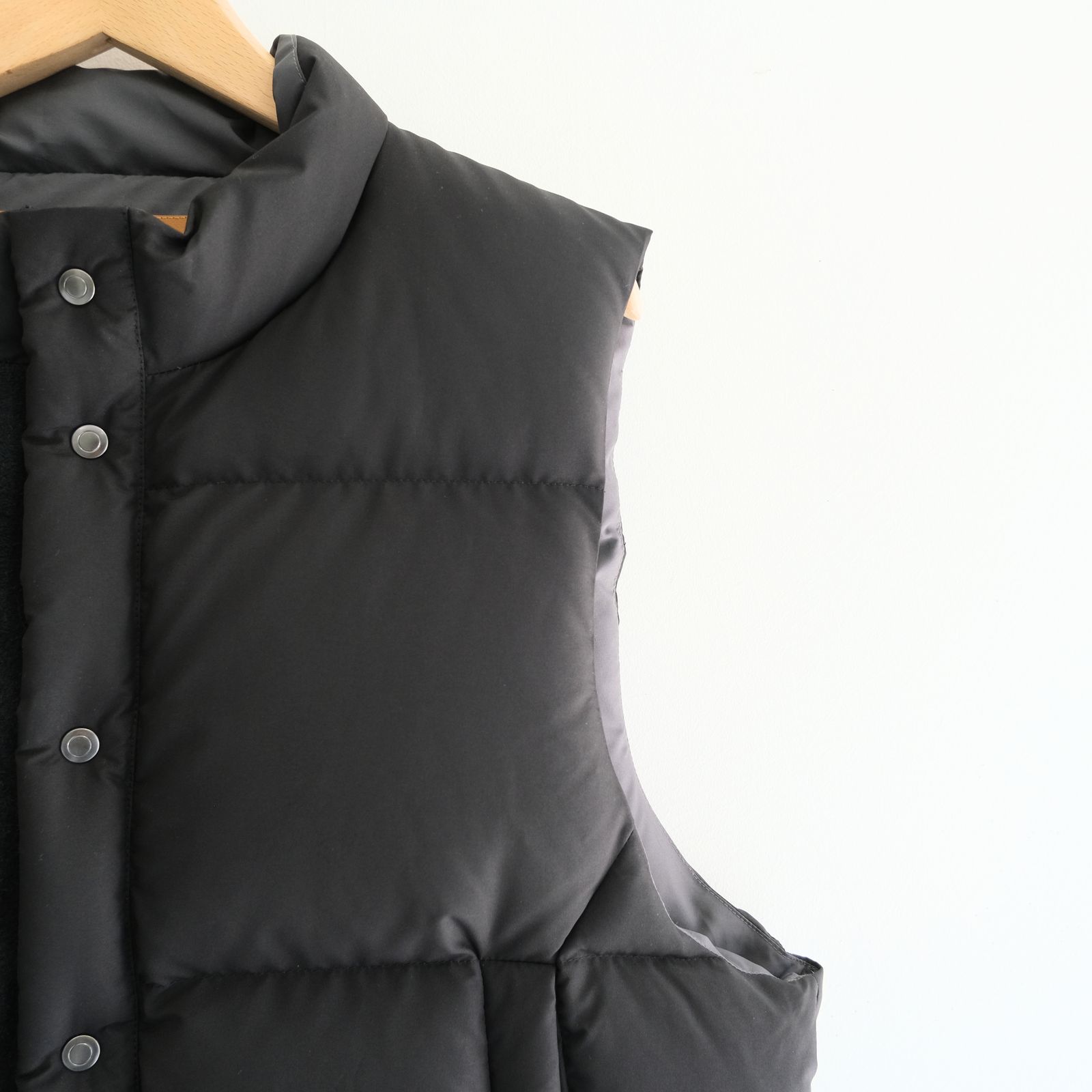 【残り1点】"SPRINGFIELD"  Water-repellent Down Vest（BLACK）