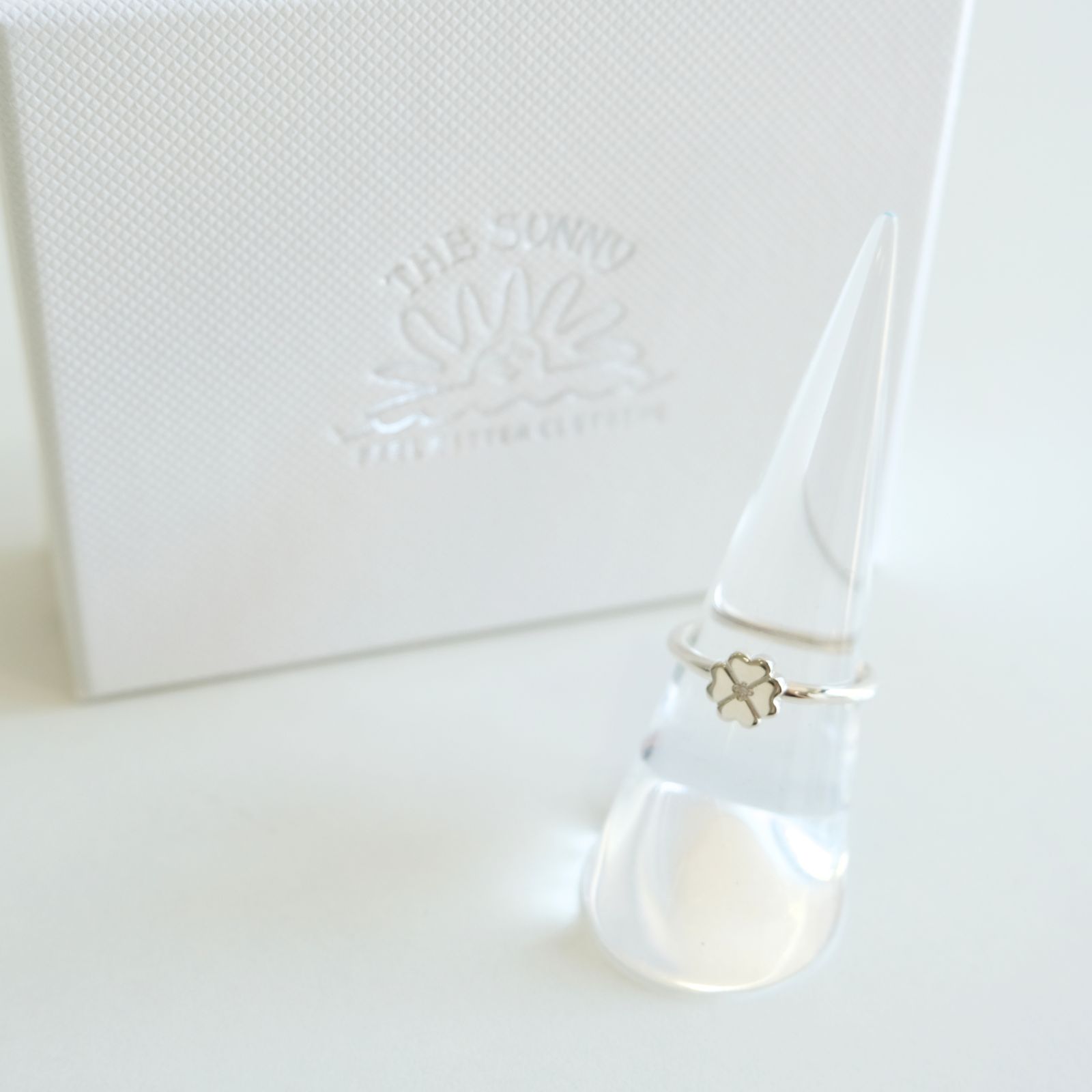 FLOWER PINKY RING（Sterling Silver）