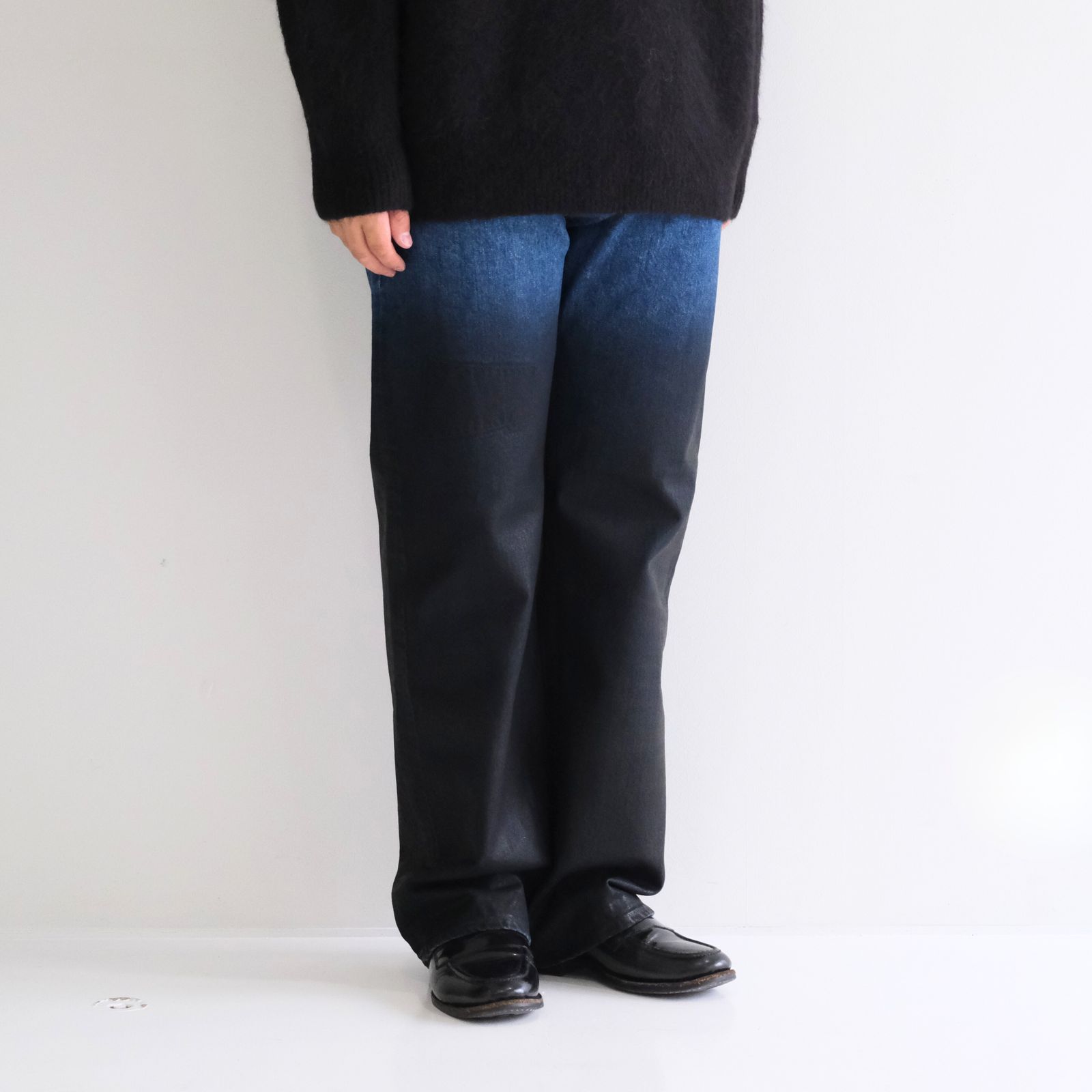"JUDE Ⅱ"REPAIRED Half Oiled Coated Straight by 66 Selvedge Denim / パンツ / デニム / ワックスオイルド加工 / REPAIRED/OILED