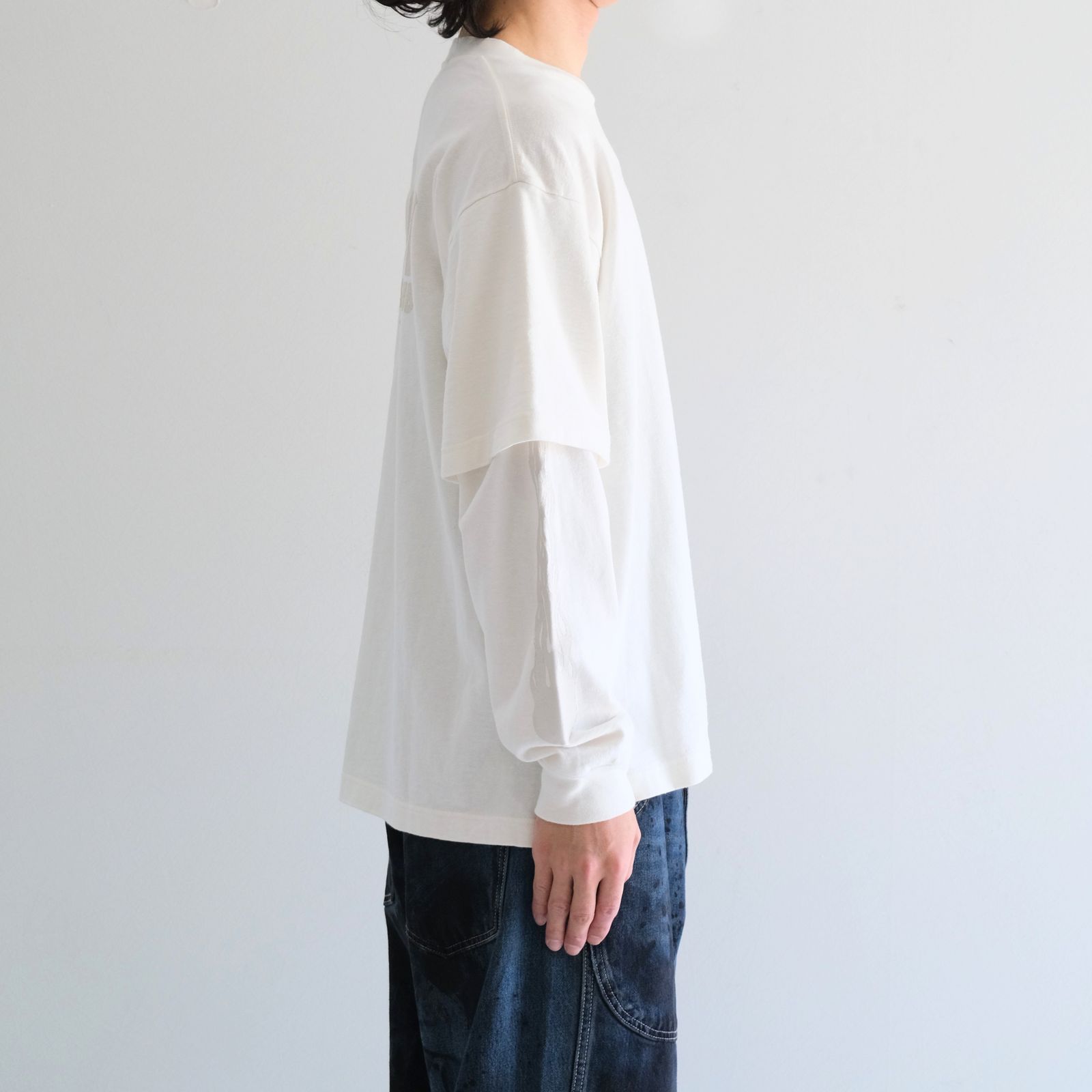 MC LAYERED LS TEE / MC レイヤード LS TEE（OFF WHITE）