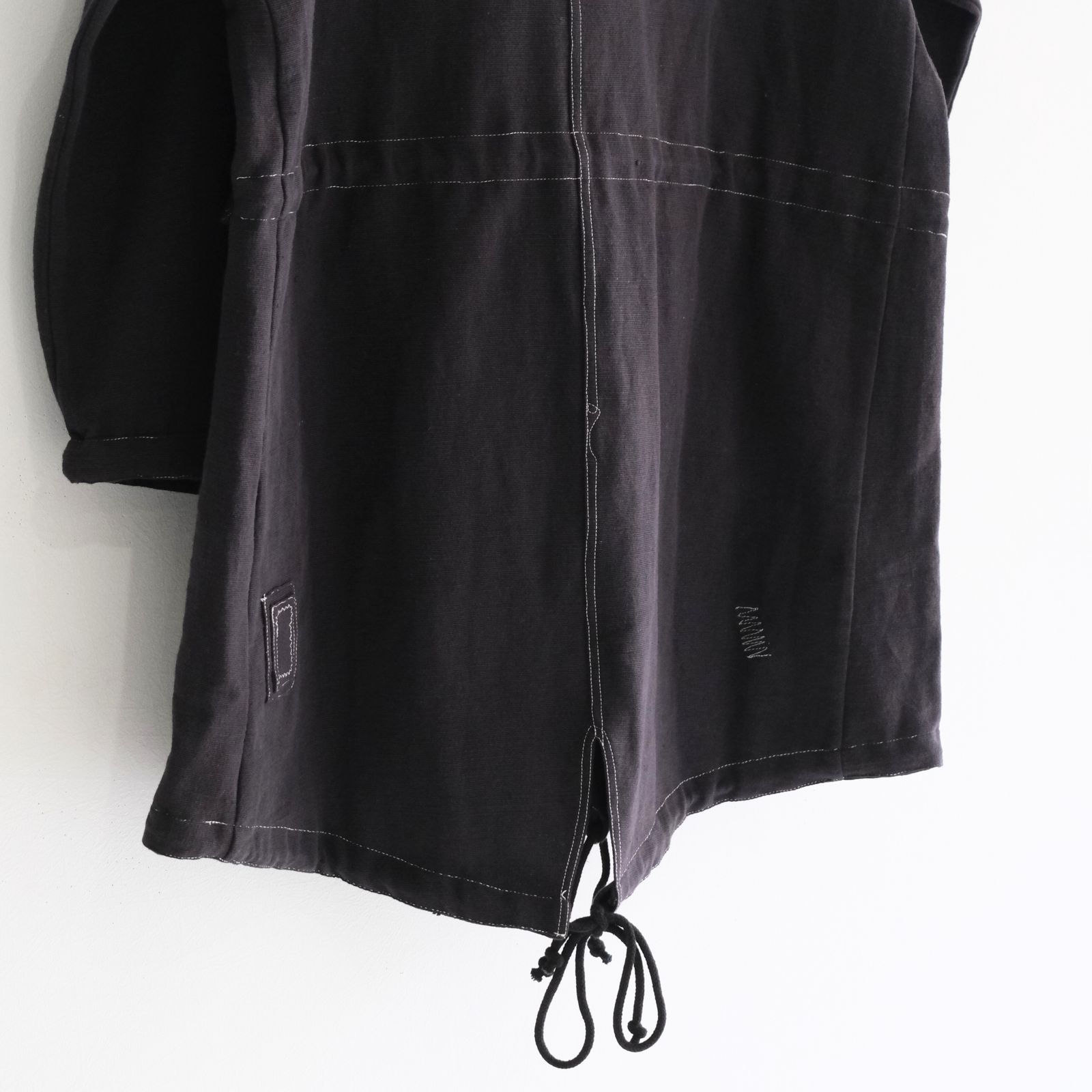 BRAMBLE PARKA / コート / フィッシュテールパーカー/ コットン / Wonky-Wear / BLACK