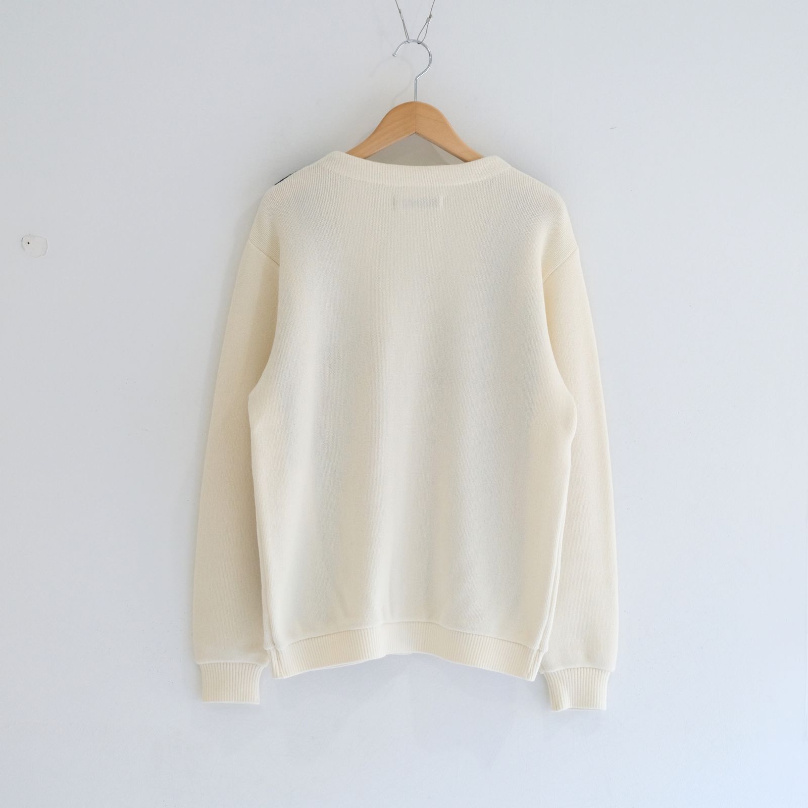 【残り1点】KNIT CARDIGAN   - Ortega Pattern -（White）
