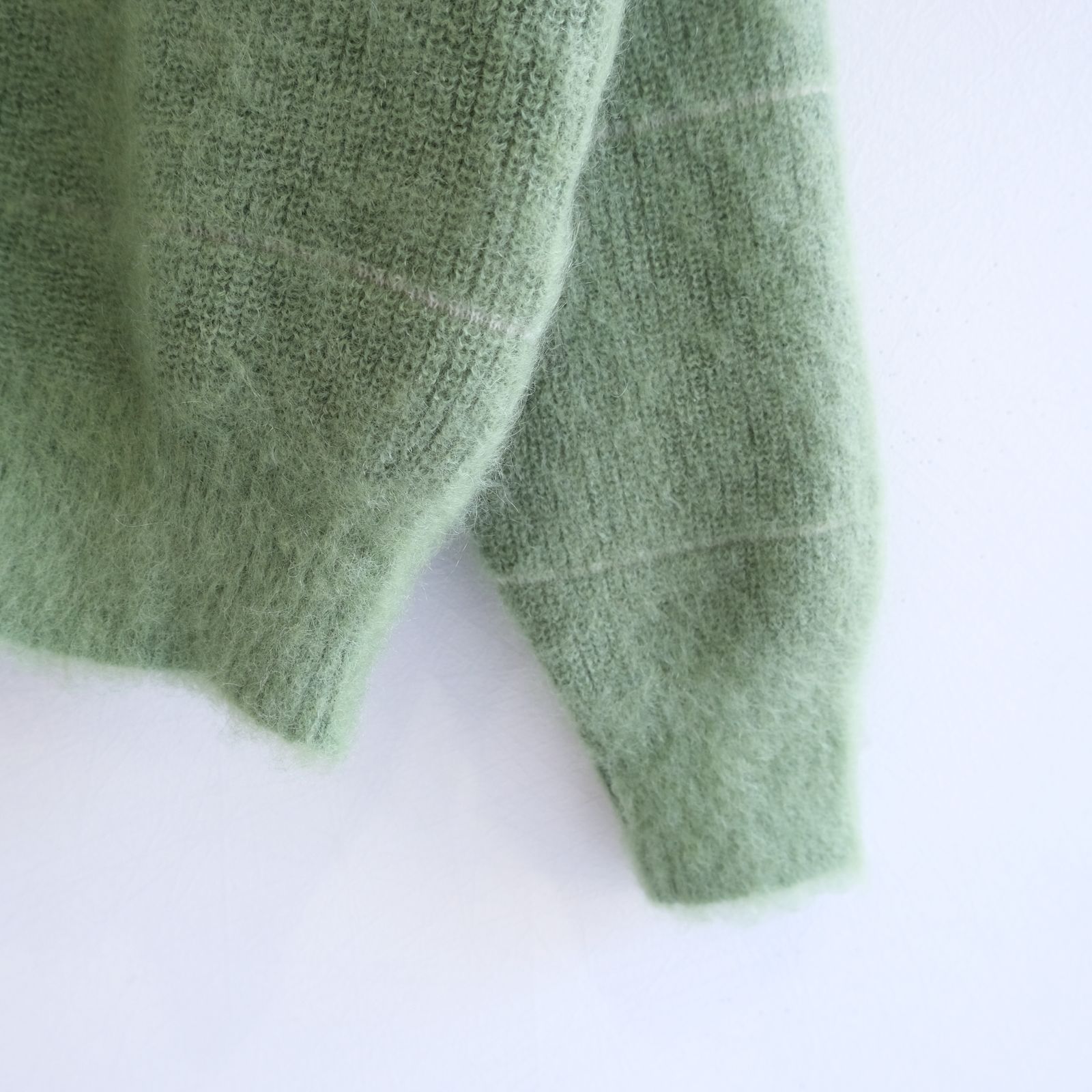 MOHAIR BOARDER CARDIGAN（GREEN）