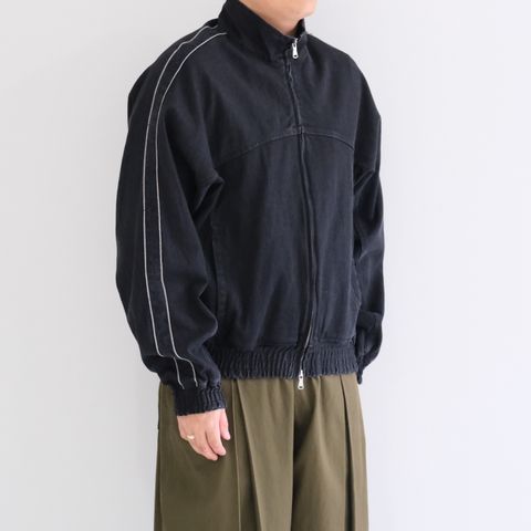 SELVAGE DENIM TRUCK JACKET / トラックジャケット / デニム / セルヴィッチ / BLACK WASH