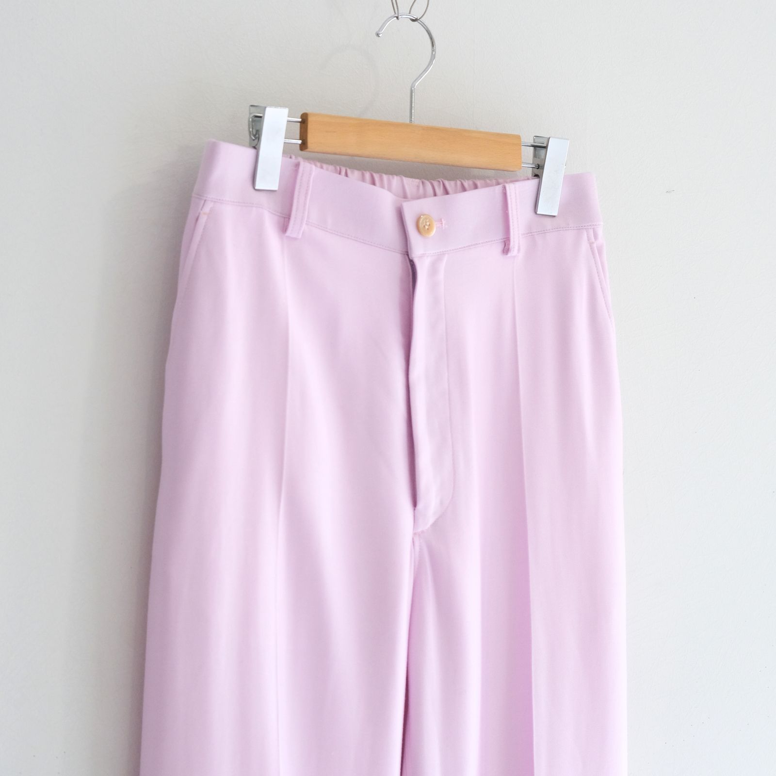 【残り1点】WIDE EASY FLARE TROUSERS  - Heavy Cupra -（Pink）