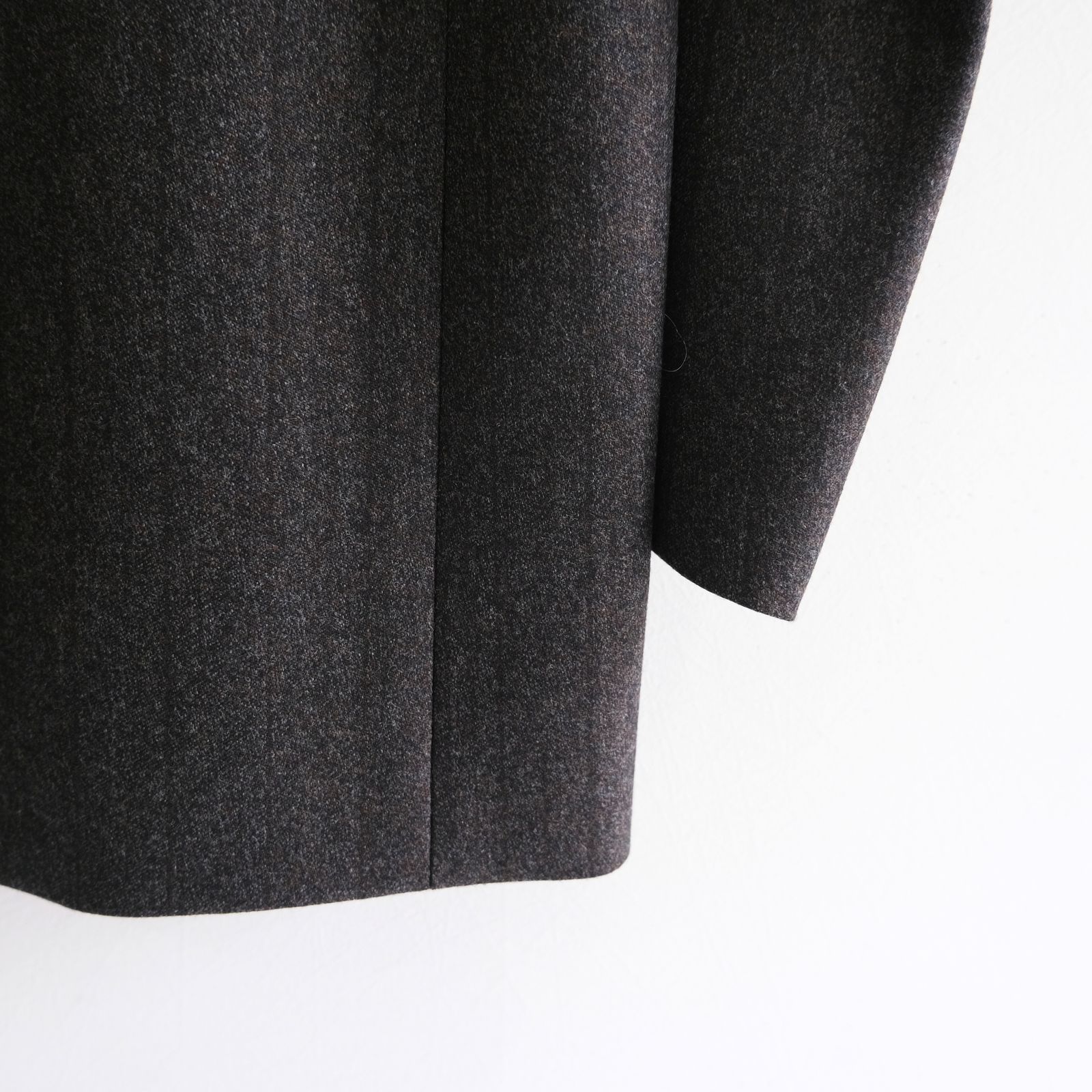 【残り1点】MELANGE BARATHEA STRIPE DB JKT（CHARCOAL BROWN）