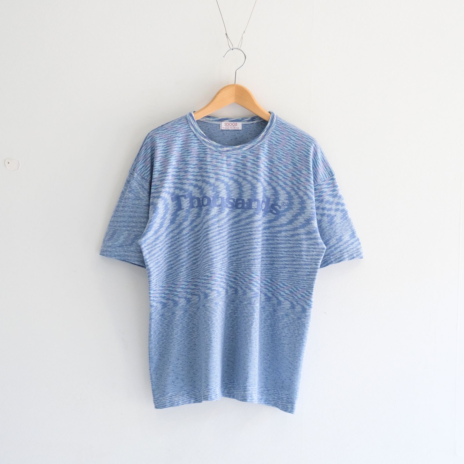 VORTEX TECHNICAL LOGO TEE fabric by SUN/kakke （MIX BLUE）