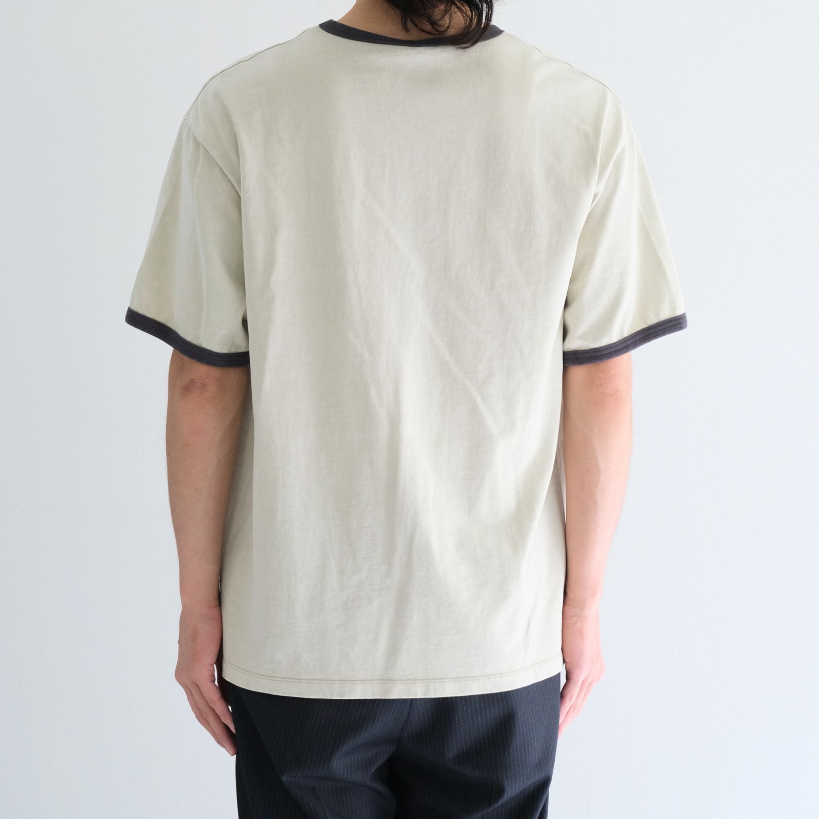 Homeboy Garment Ringer Tee / ホームボーイ ガーメント リンガーTシャツ（LIGHT SAND）