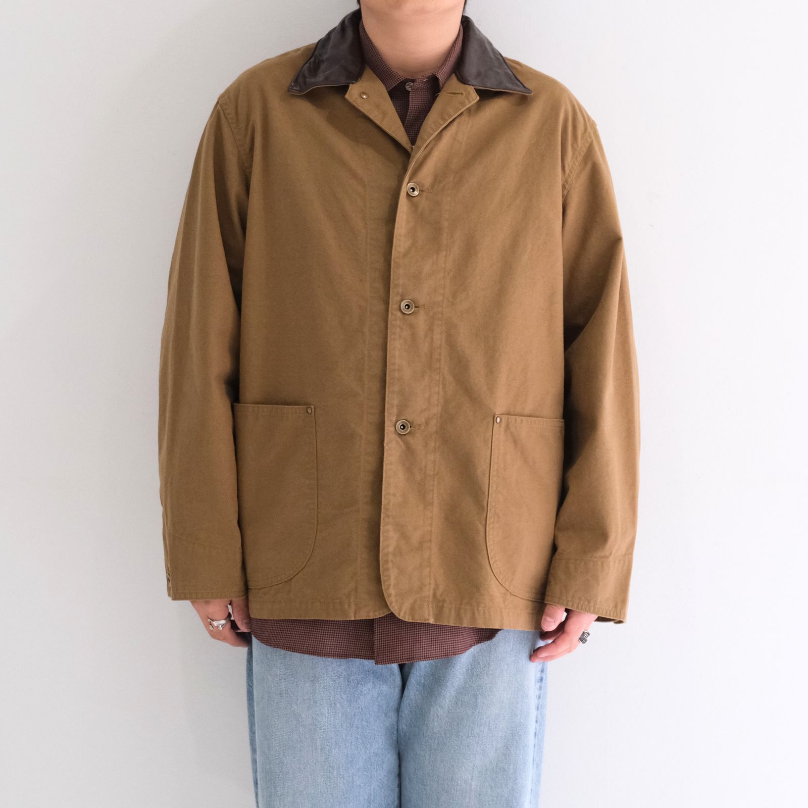 WASHED C/R/S DUCK COVERALL / ジャケット / カバーオール / KHAKI BEIGE