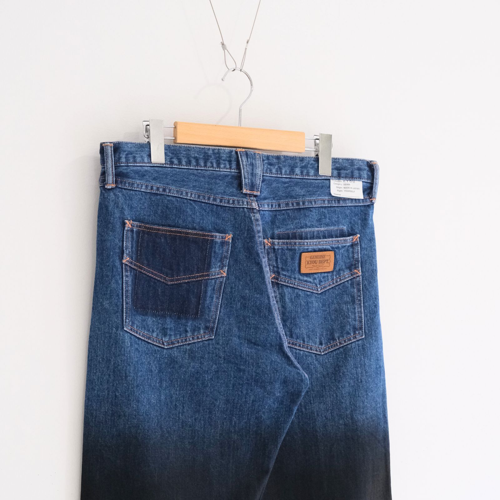 "JUDE Ⅱ"REPAIRED Half Oiled Coated Straight by 66 Selvedge Denim / パンツ / デニム / ワックスオイルド加工 / REPAIRED/OILED
