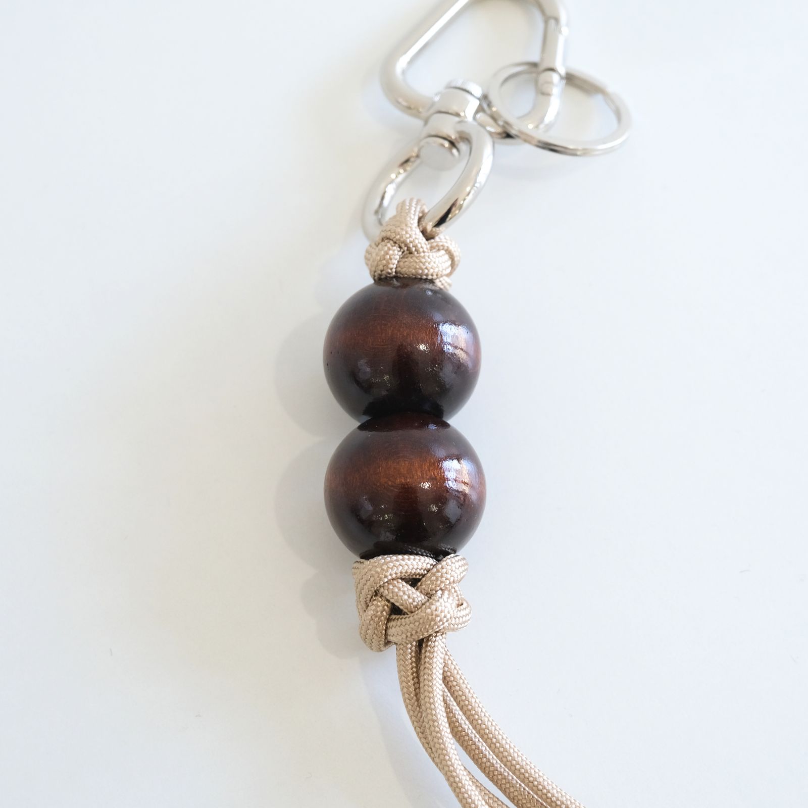 CHARM KEY CHAIN（BROWN×BEIGE）