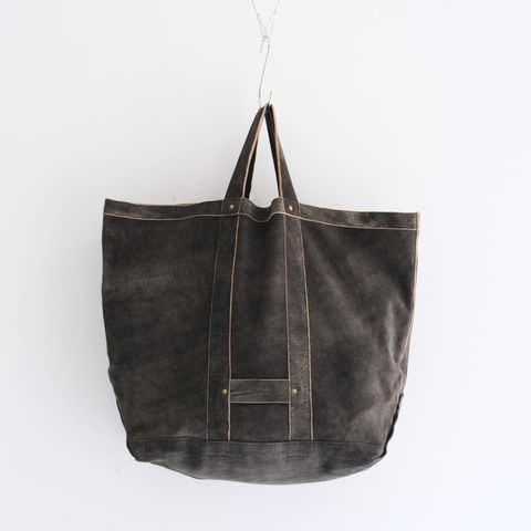LEATHER TOTE BAG ‐Goat suede Antique finish‐ / バッグ / トートバッグ / レザー / ゴートレザー / アンティーク加工 / Black