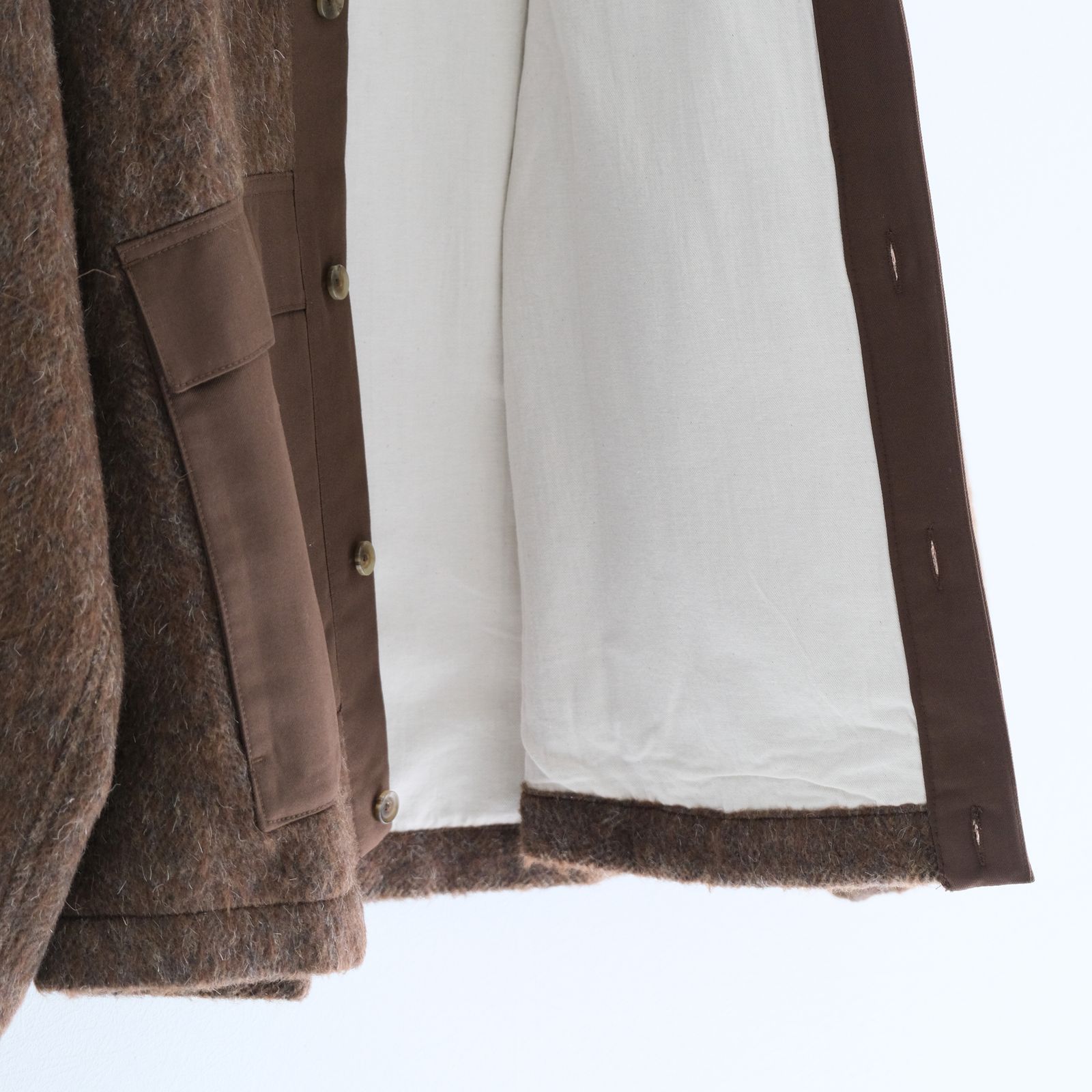 MERELY PREMIUM WOOL BLEND MELTON BERKUT CARDIGAN / カーディガン / VAN DYKE BROWN