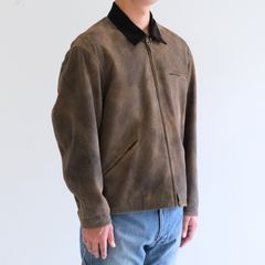 LEATHER DETROITJACKET ‐Goat suede Antique finish‐ / レザージャケット / ゴートレザー / アンティーク加工 / Beige
