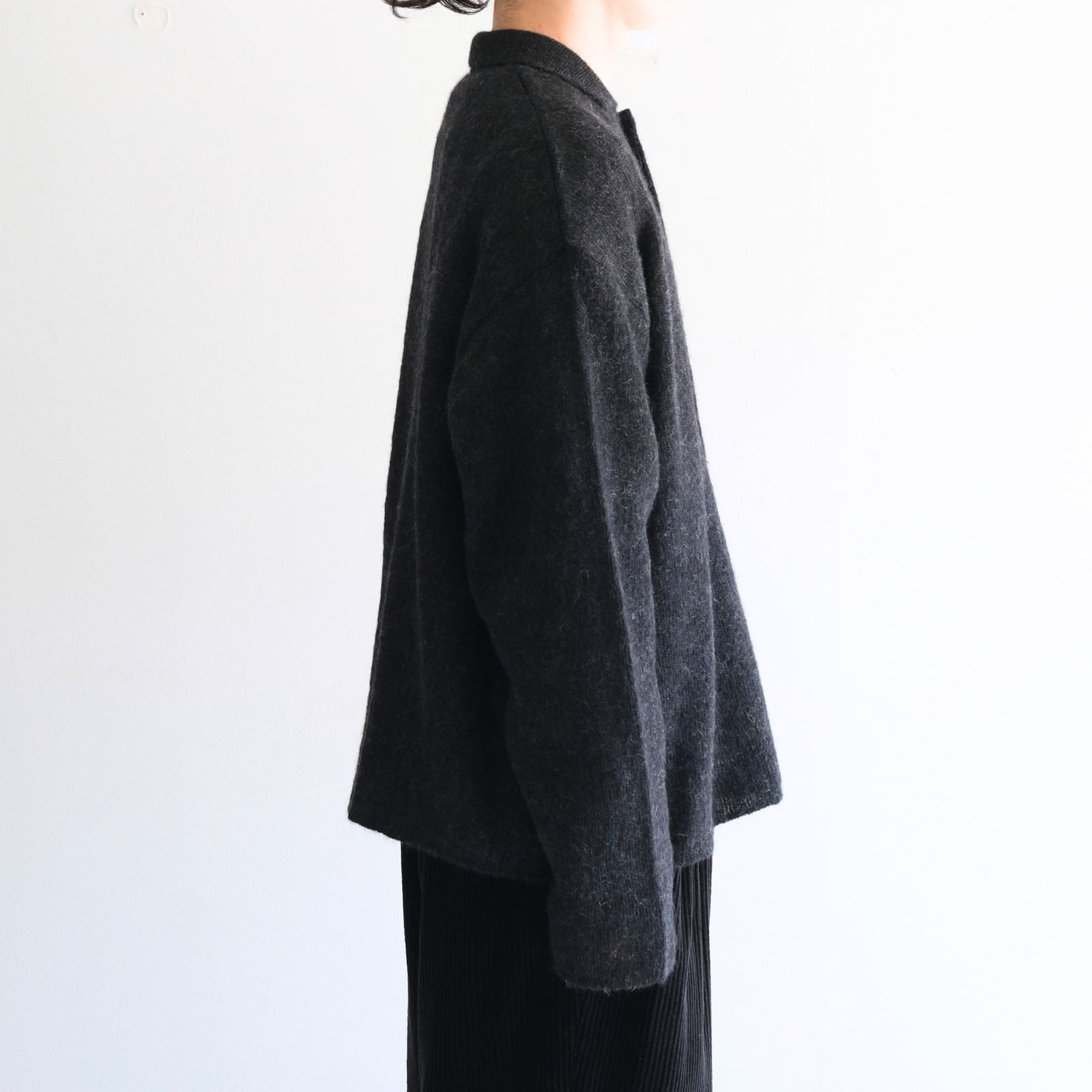 【残り1点】Kid Mohair Knit Shirts（Black）