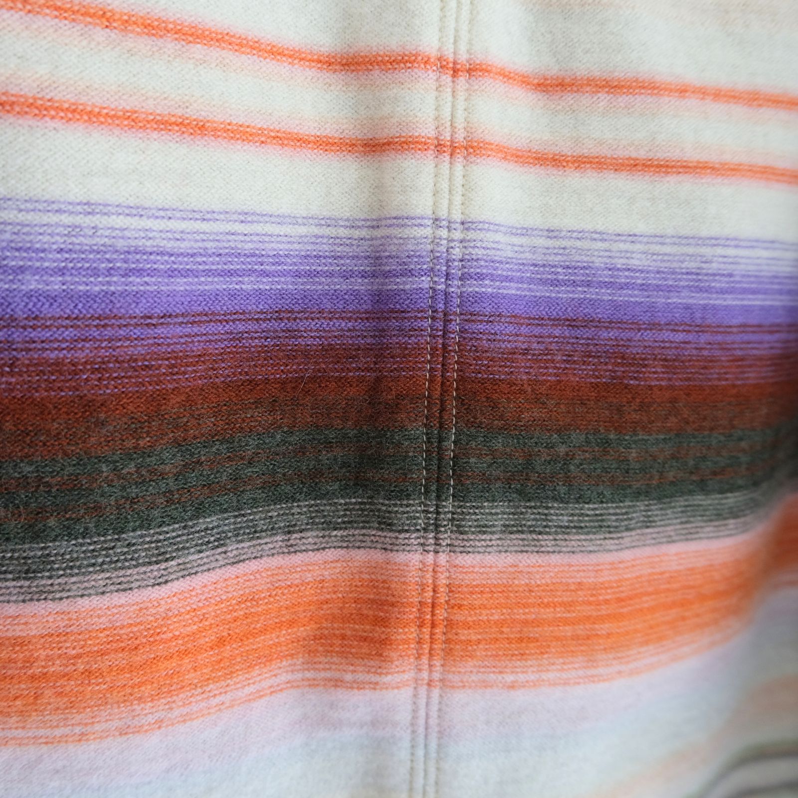 【残り1点】WORK VEST - Duck / Native Border Knit Lining -（Beige）