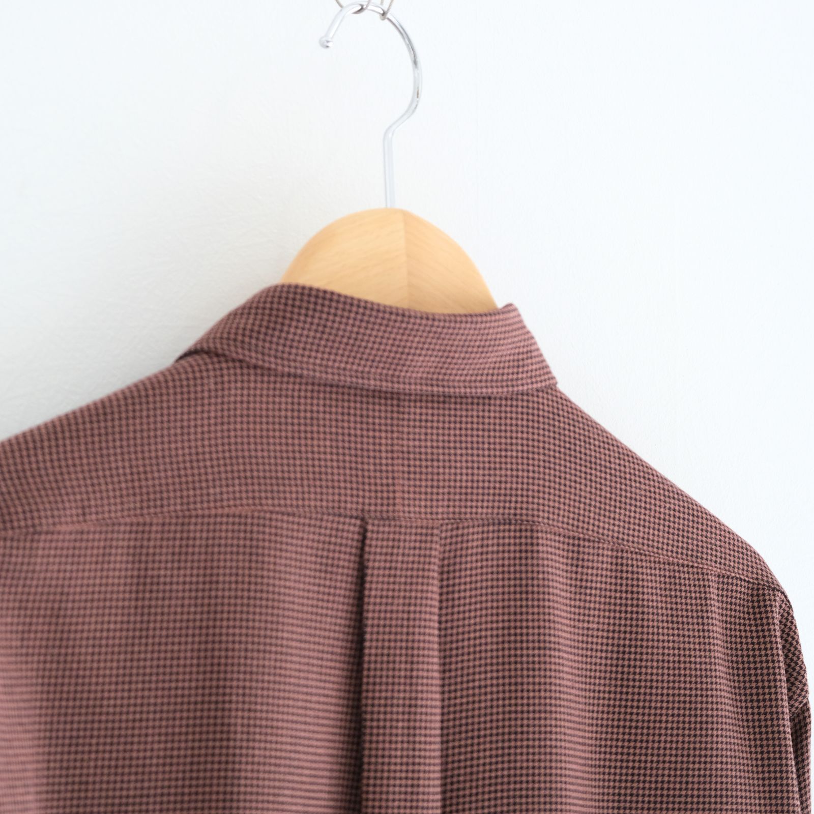 RAYON LINEN CHECK SHIRT / シャツ / チェック / BROWN・BLACK