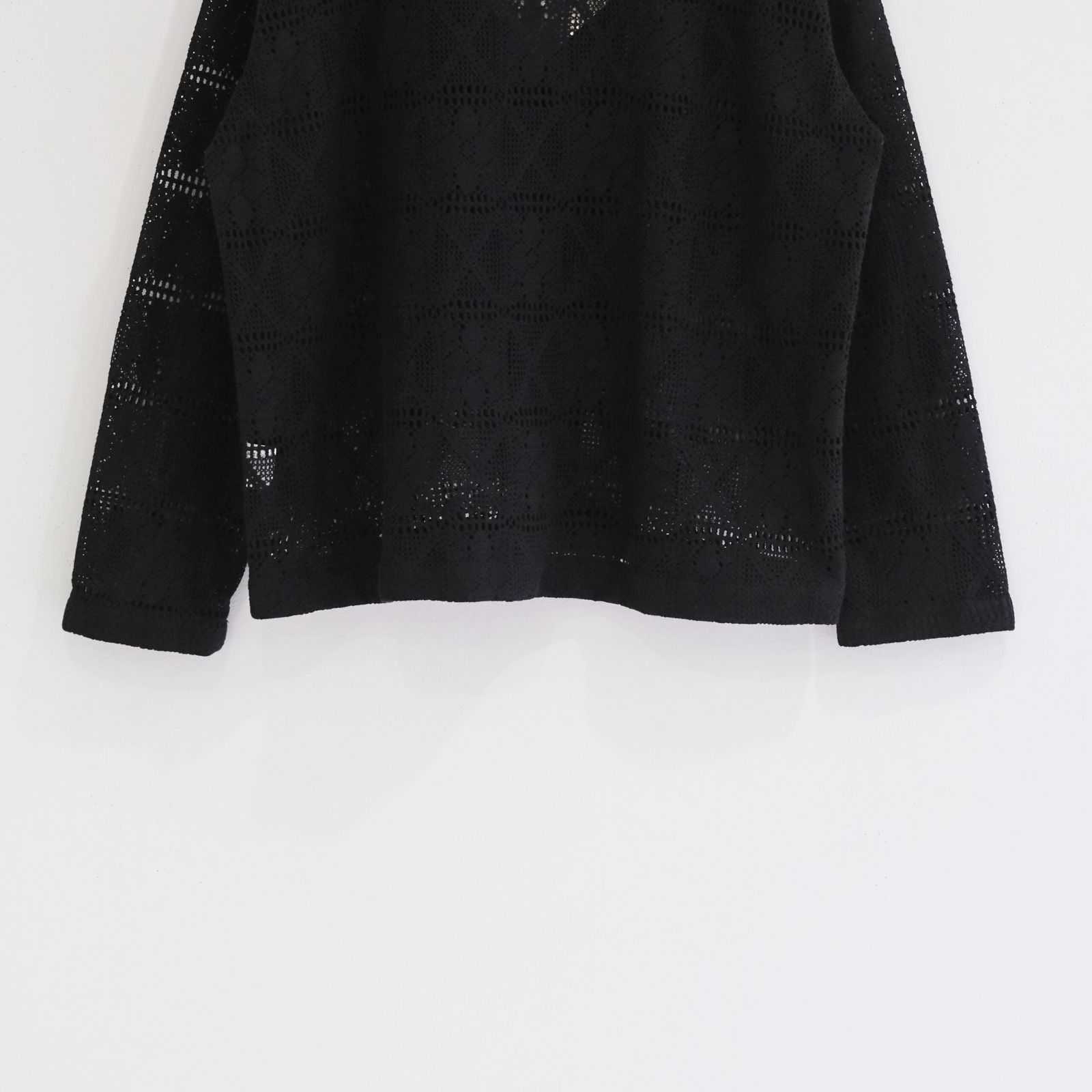 LAZY OVER SHIRKET / シャツ / レース / BLACK