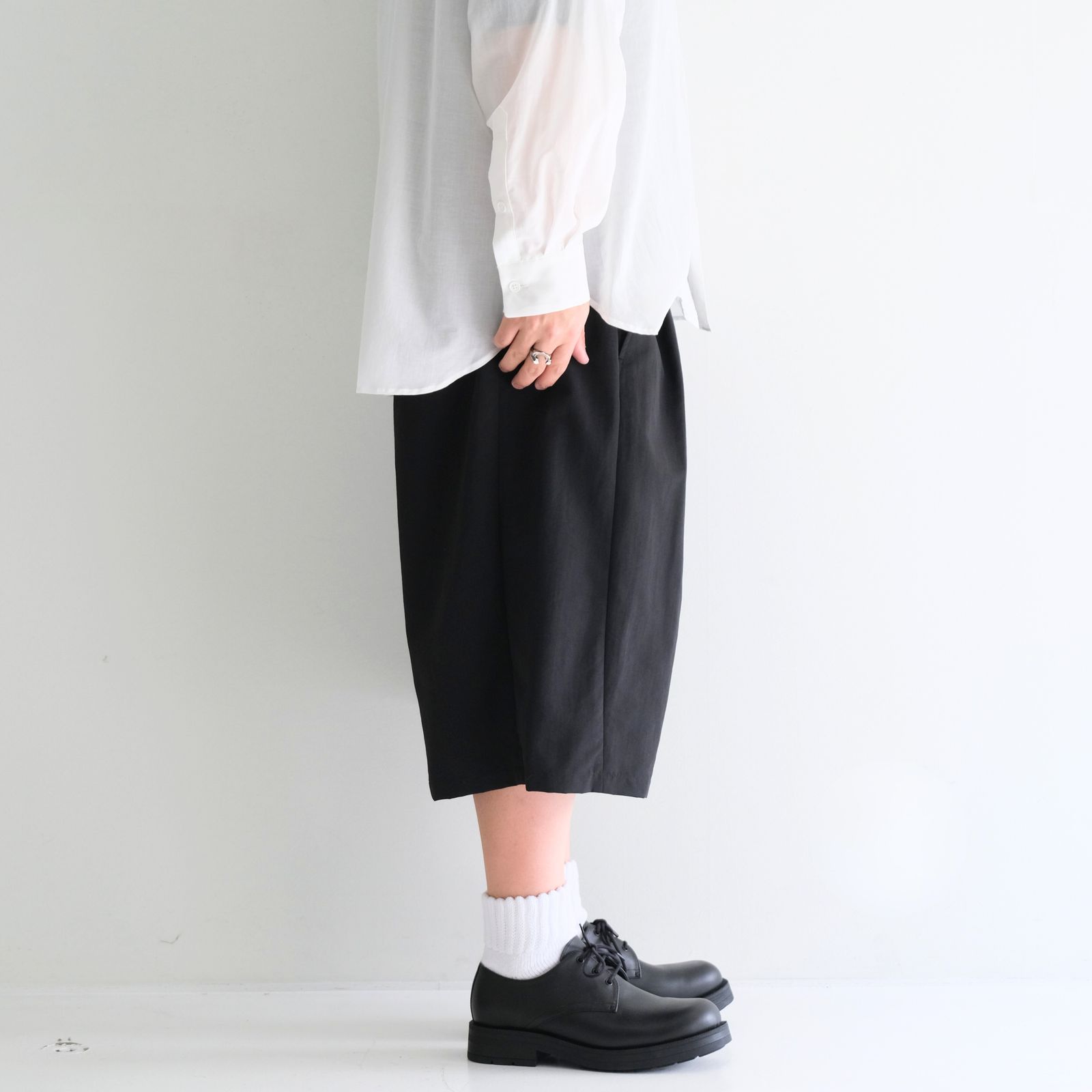 Nylon Buggy Half Pants / ナイロン バギー ハーフ パンツ（Black）