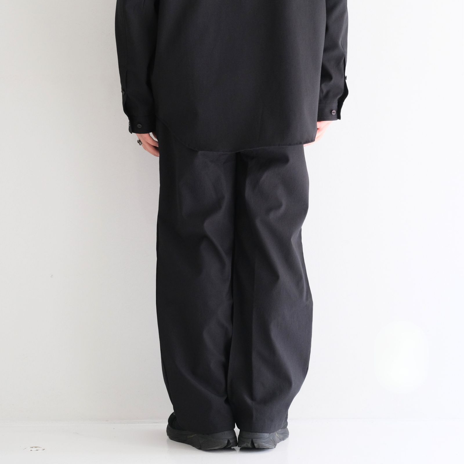 Breathable Linen Easy Pants DotAir®  / ブリーザブル リネンイージーパンツ DotAir®（OFF BLACK）