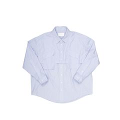 【入荷時期：2026年8-9月頃】Layered Shirt / レイヤード シャツ（Sax Stripe）