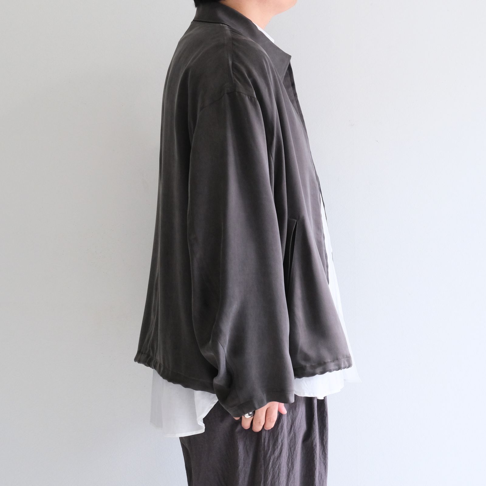 Cupro Drizzler JKT / キュプロ ドリズラー ジャケット（Gray）