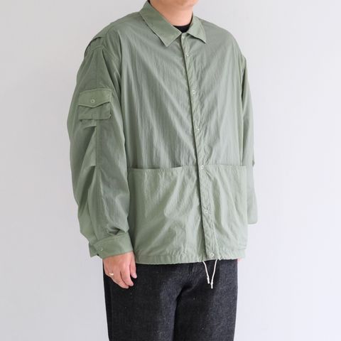 Photographer L/S Shirt Jacket / シャツジャケット / ナイロン / Light Green