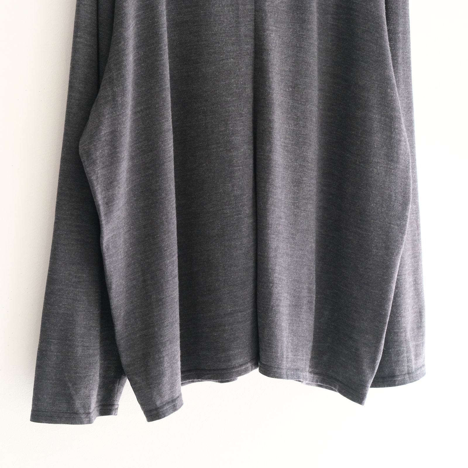 Wool Jersey Twisted polo Shirts / ポロシャツ / Gray