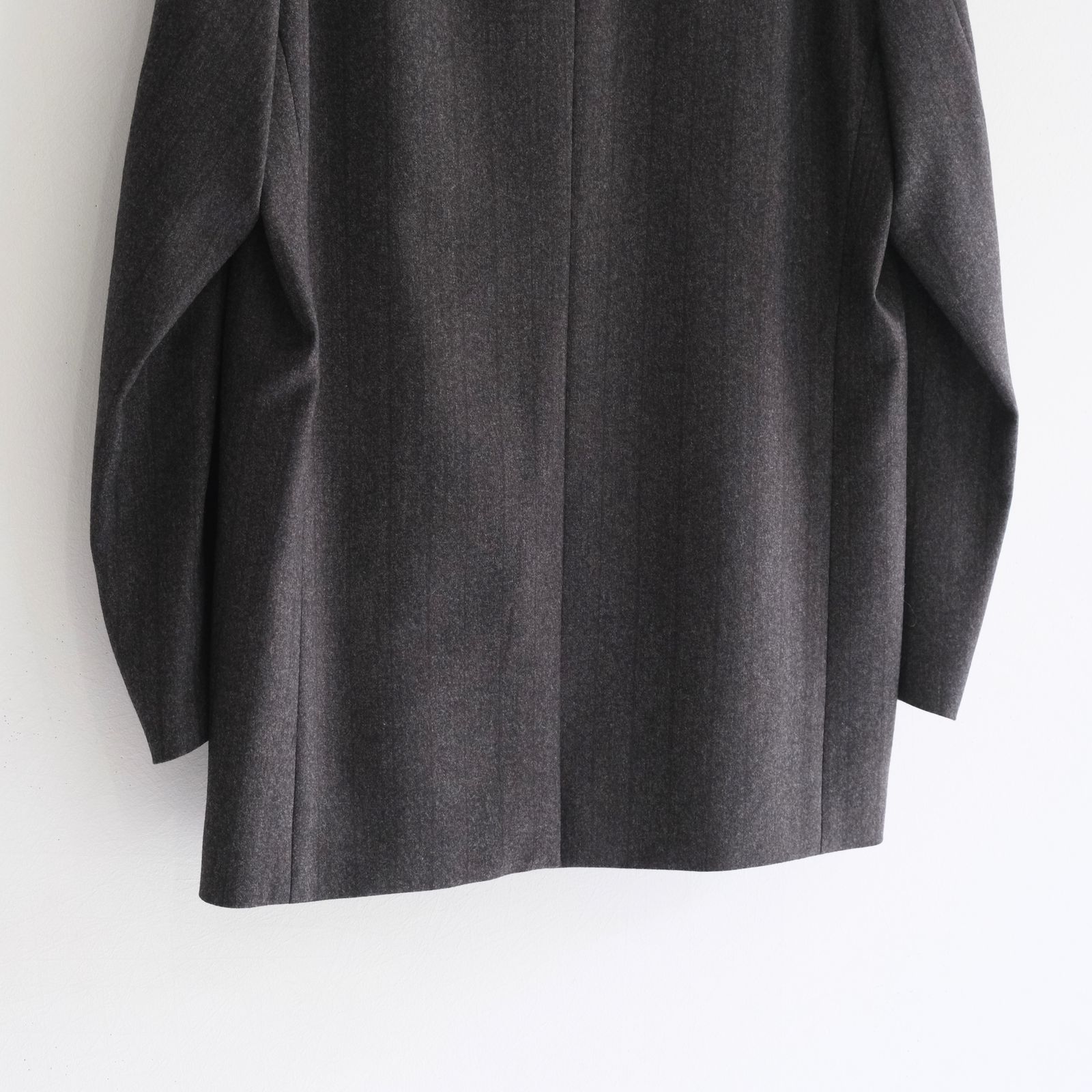 【残り1点】MELANGE BARATHEA STRIPE DB JKT（CHARCOAL BROWN）