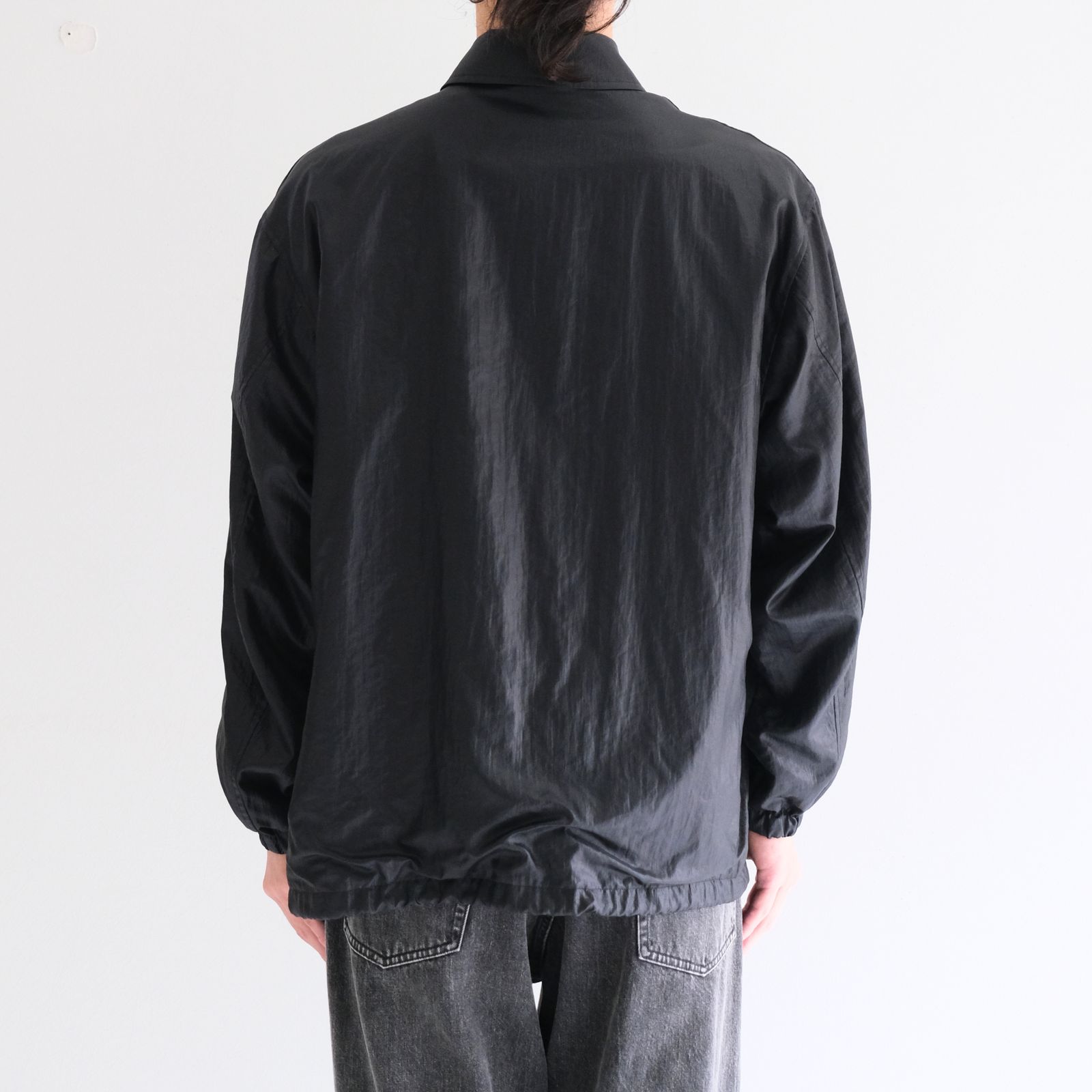 LUSTER NYLON TAFFETA COACH JKT / ラスターナイロンタフタコーチジャケット（BLACK）