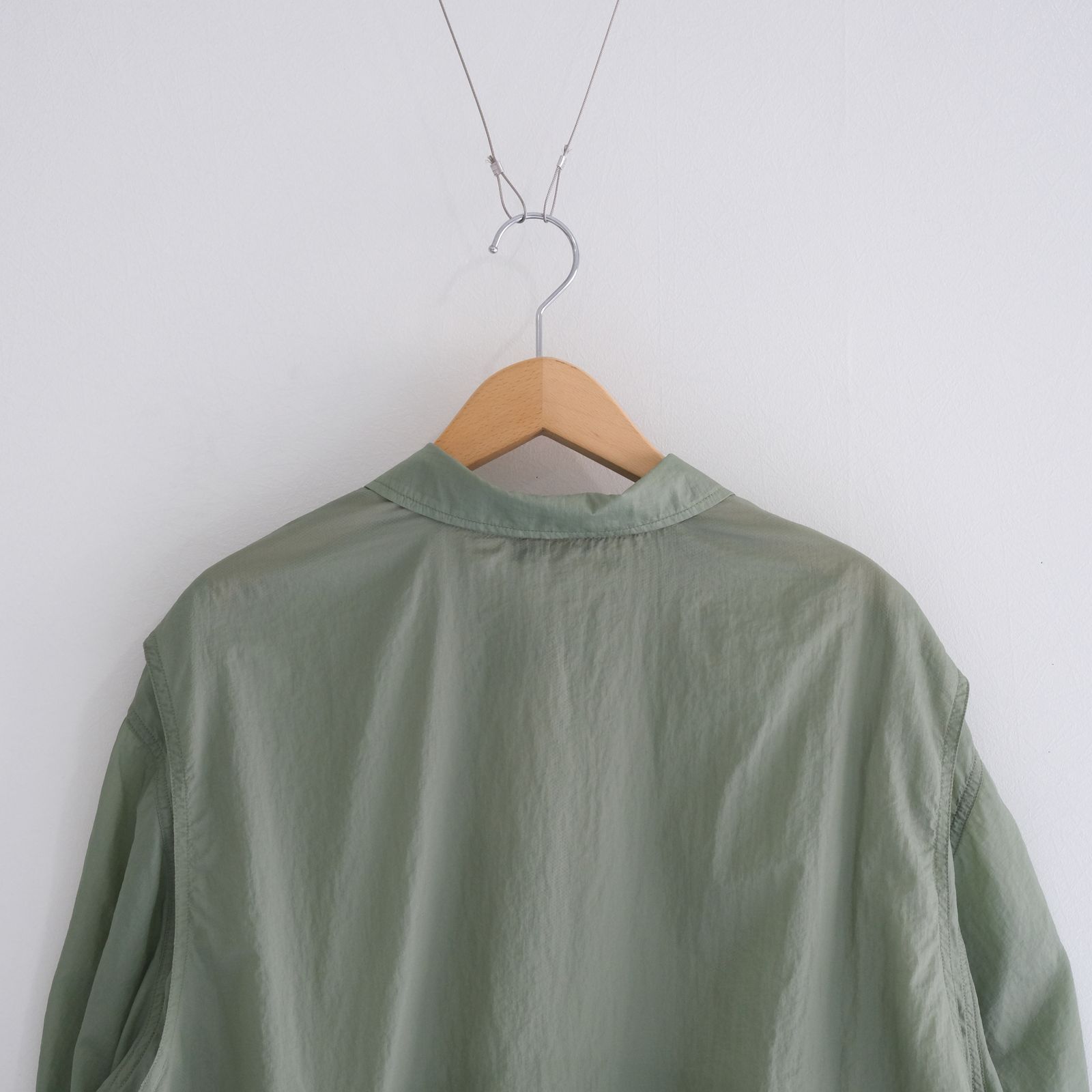 Photographer L/S Shirt Jacket / シャツジャケット / ナイロン / Light Green