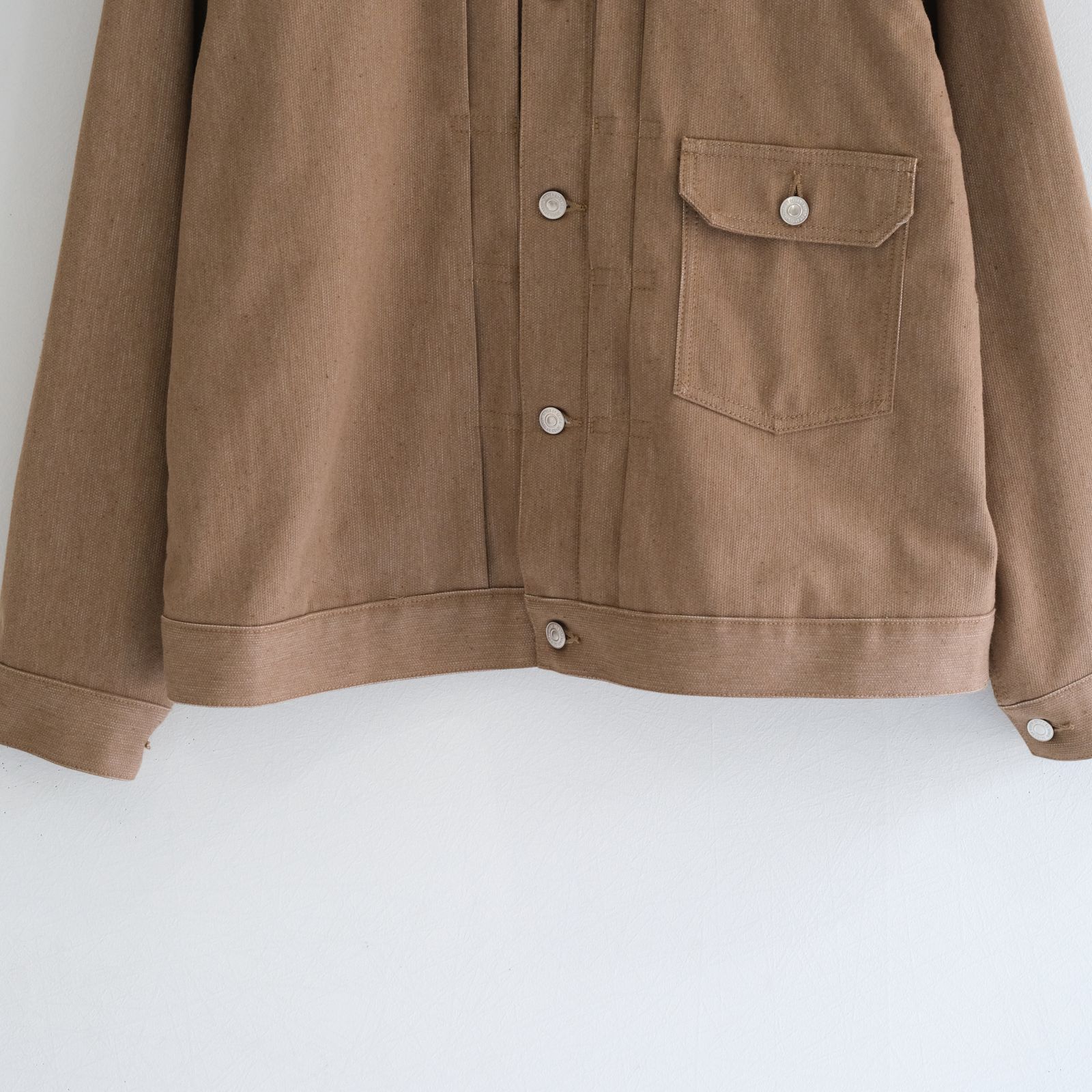 1ST TYPE COTTON PIQUE JACKET / ジャケット / Unstained / organic cotton / D.Brw