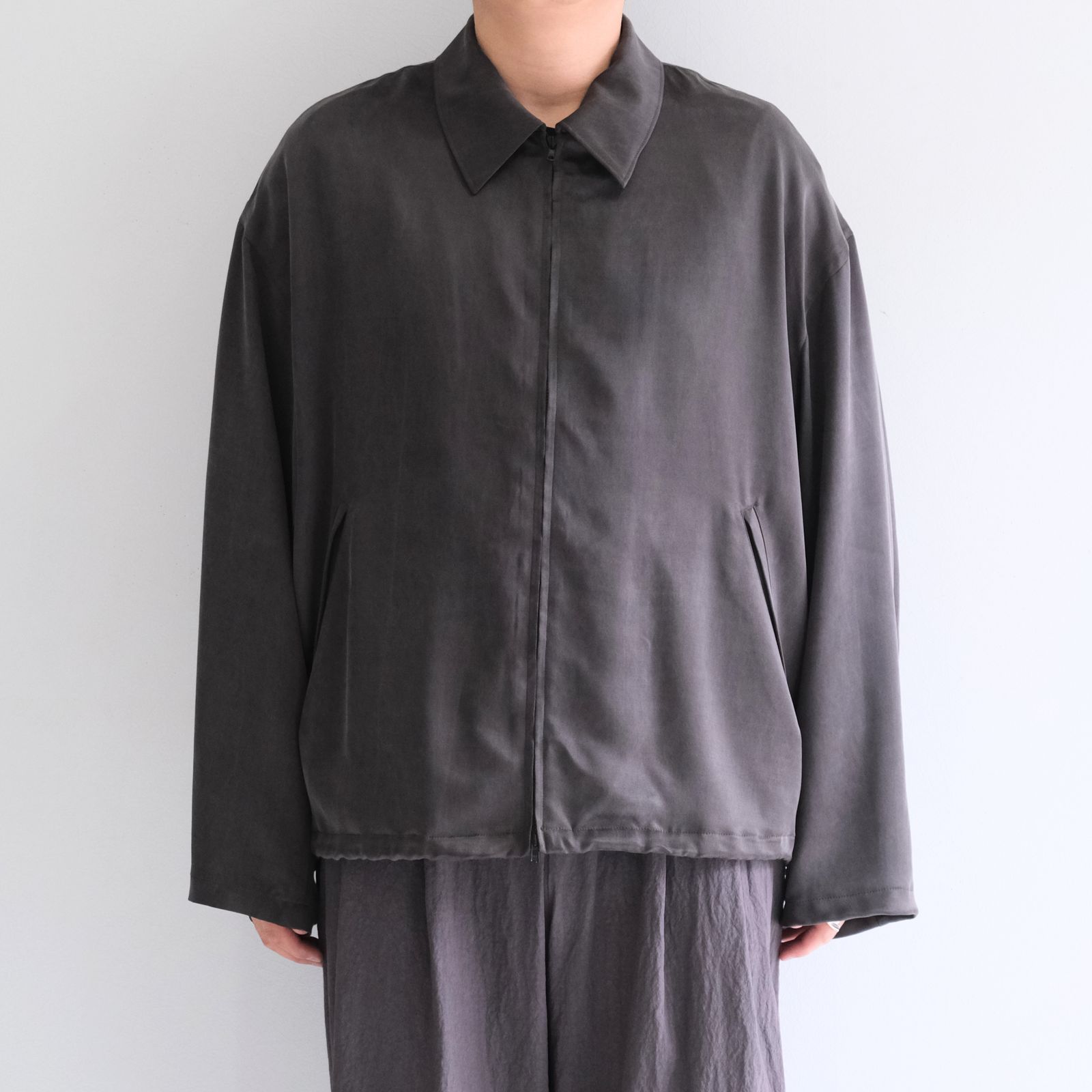 Cupro Drizzler JKT / キュプロ ドリズラー ジャケット（Gray）