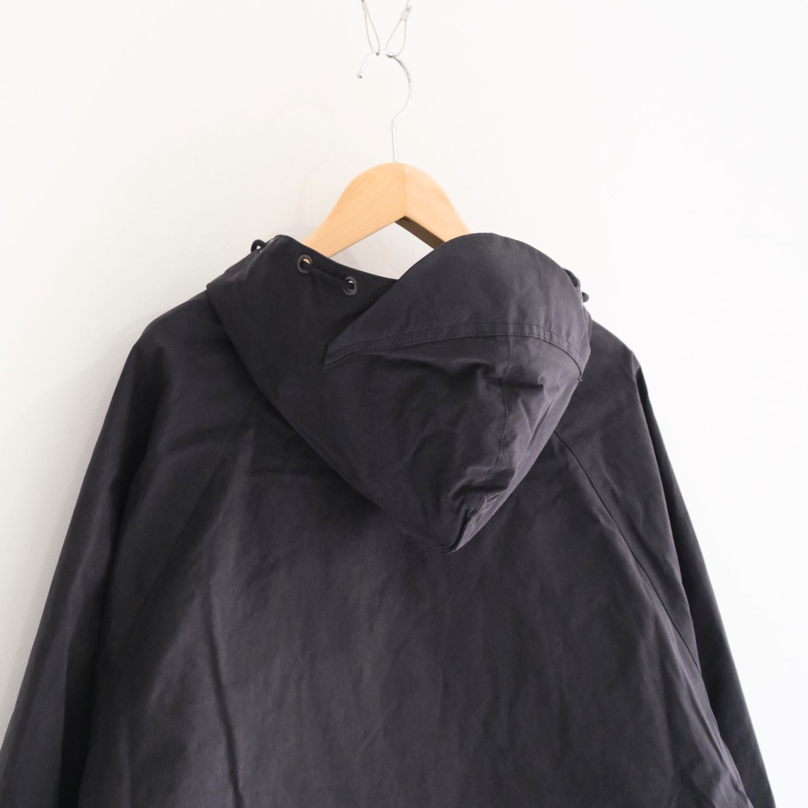 WAXED WEATHER PARKA / プルオーバー / パーカー / ワックス加工 / INK BLACK