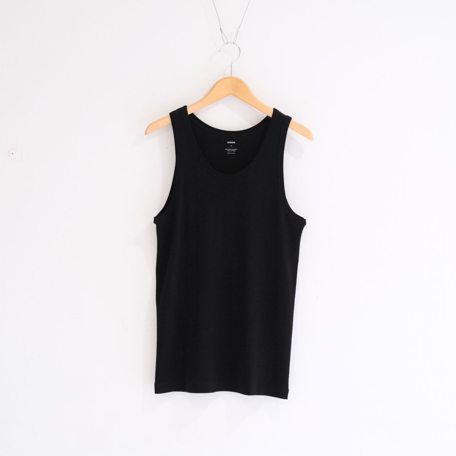 TUBULAR TANK TOP / チューブラー タンクトップ（BLACK）